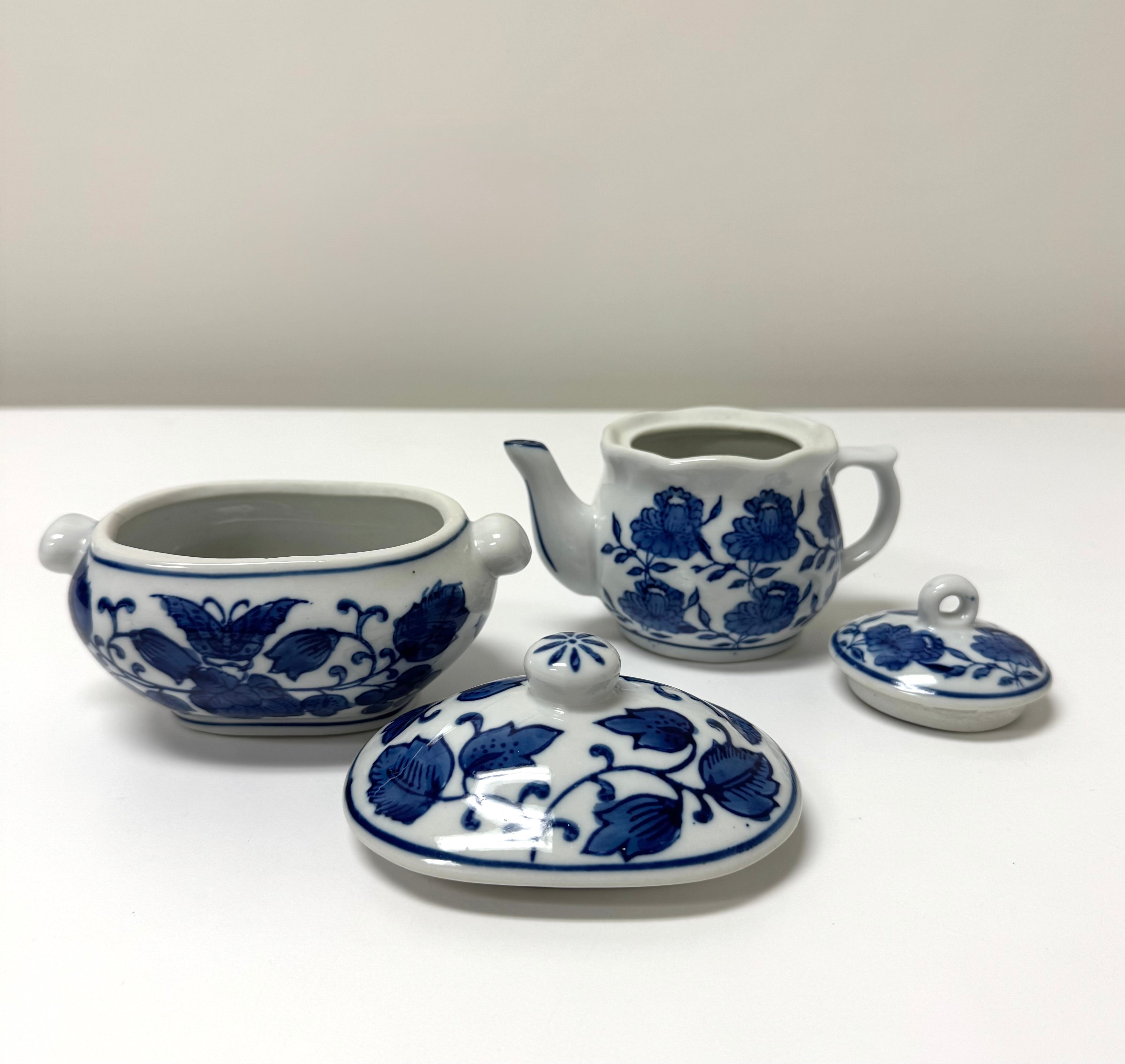 Vintage GRYPHONWARE Mini Teapot & Covered Bowl