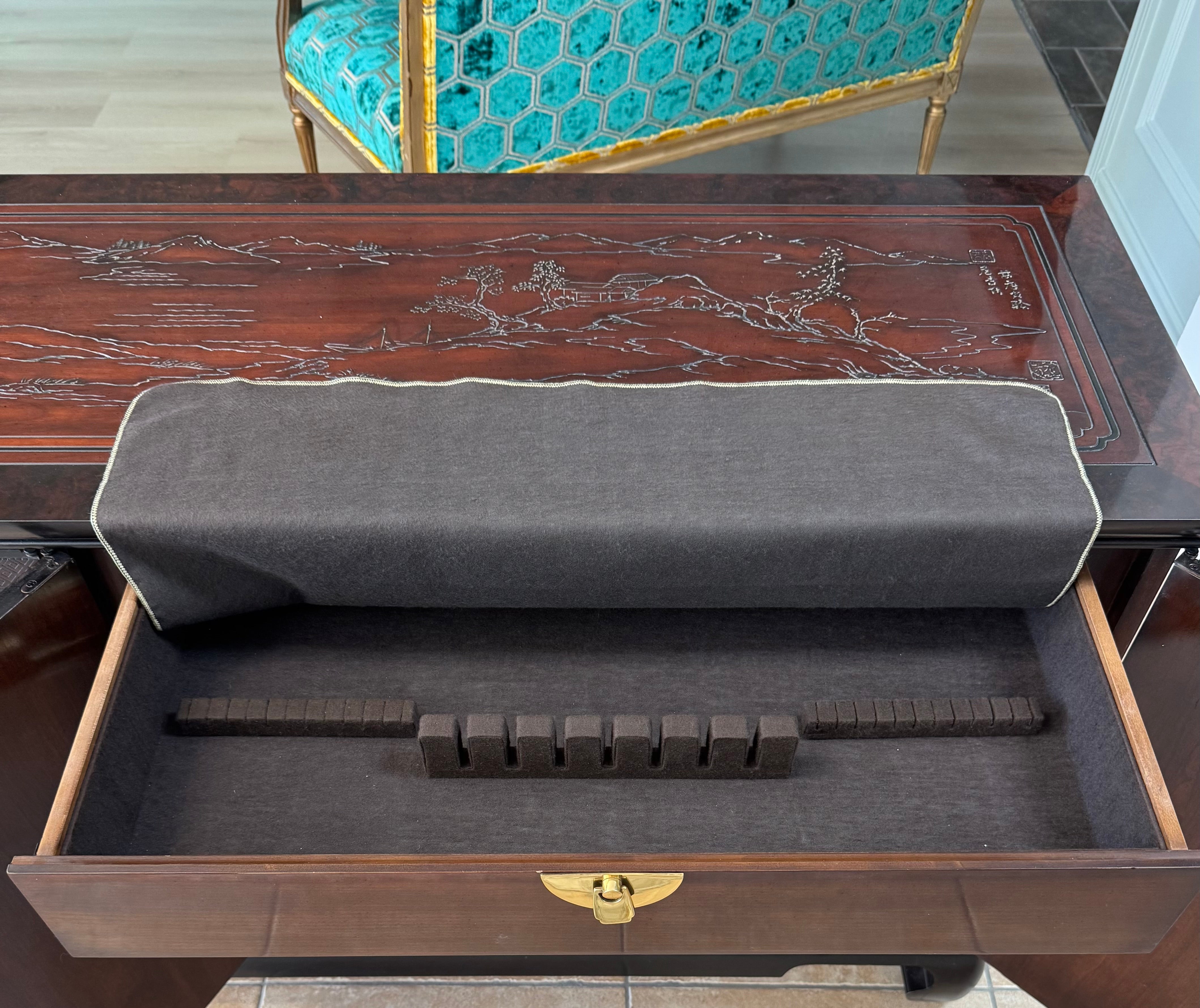 DREXEL 'Connoisseur' Mahogany Chinoiserie Sideboard