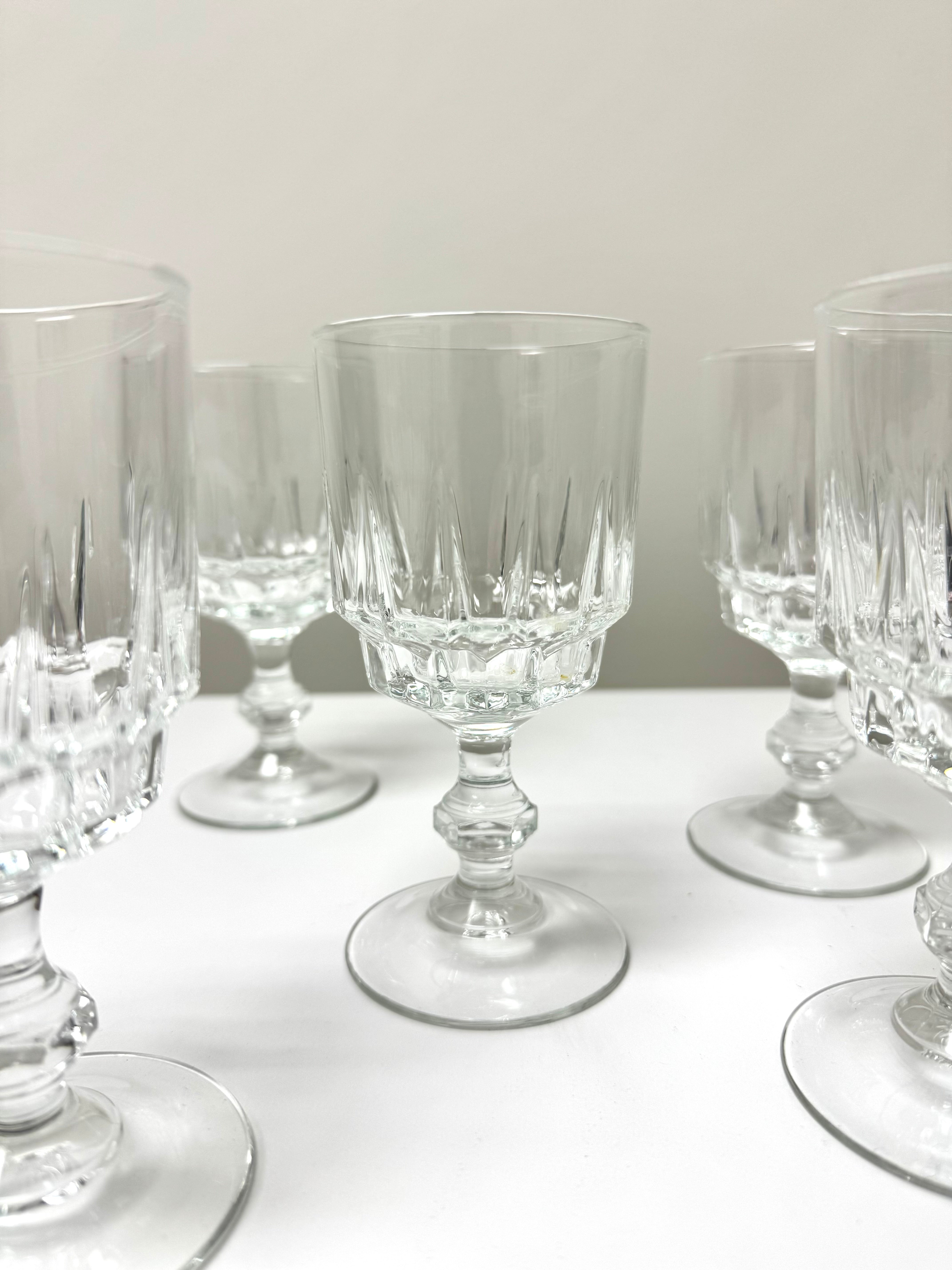 LUMINARC FRANCE Crystal Wine Glasses Set of 5