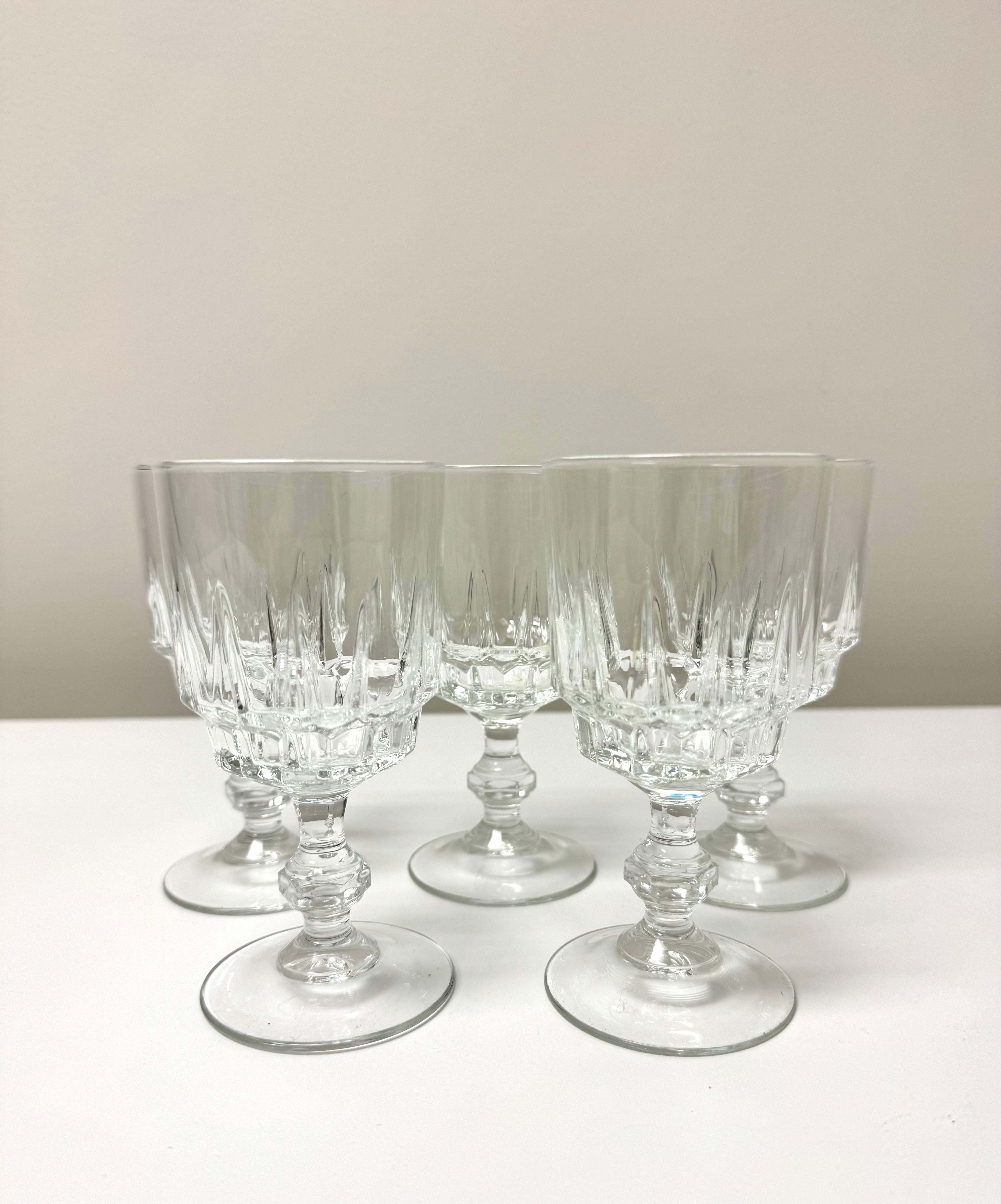 LUMINARC FRANCE Crystal Wine Glasses Set of 5