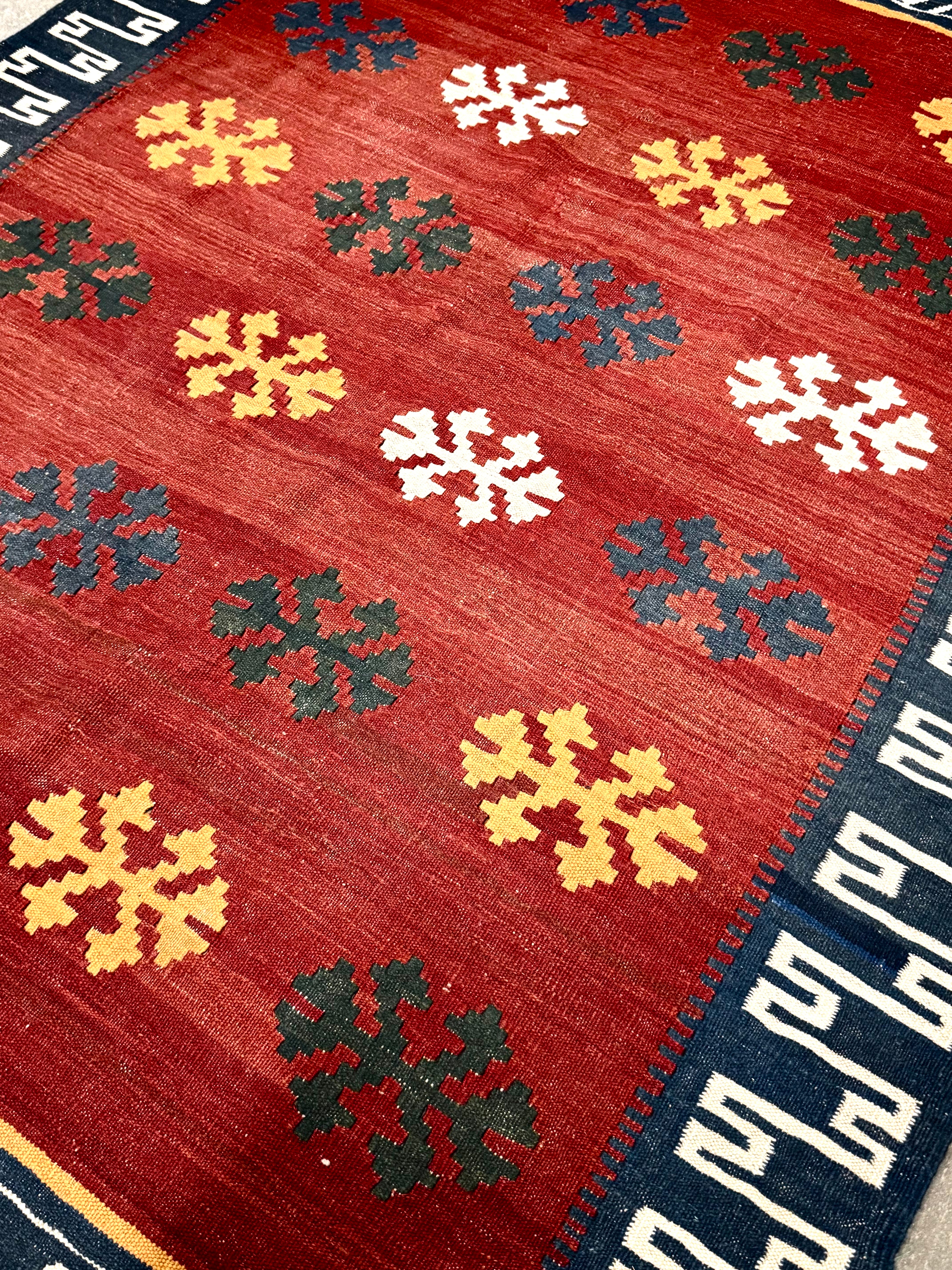 Vintage Red Kilim 60" x 78" Rug