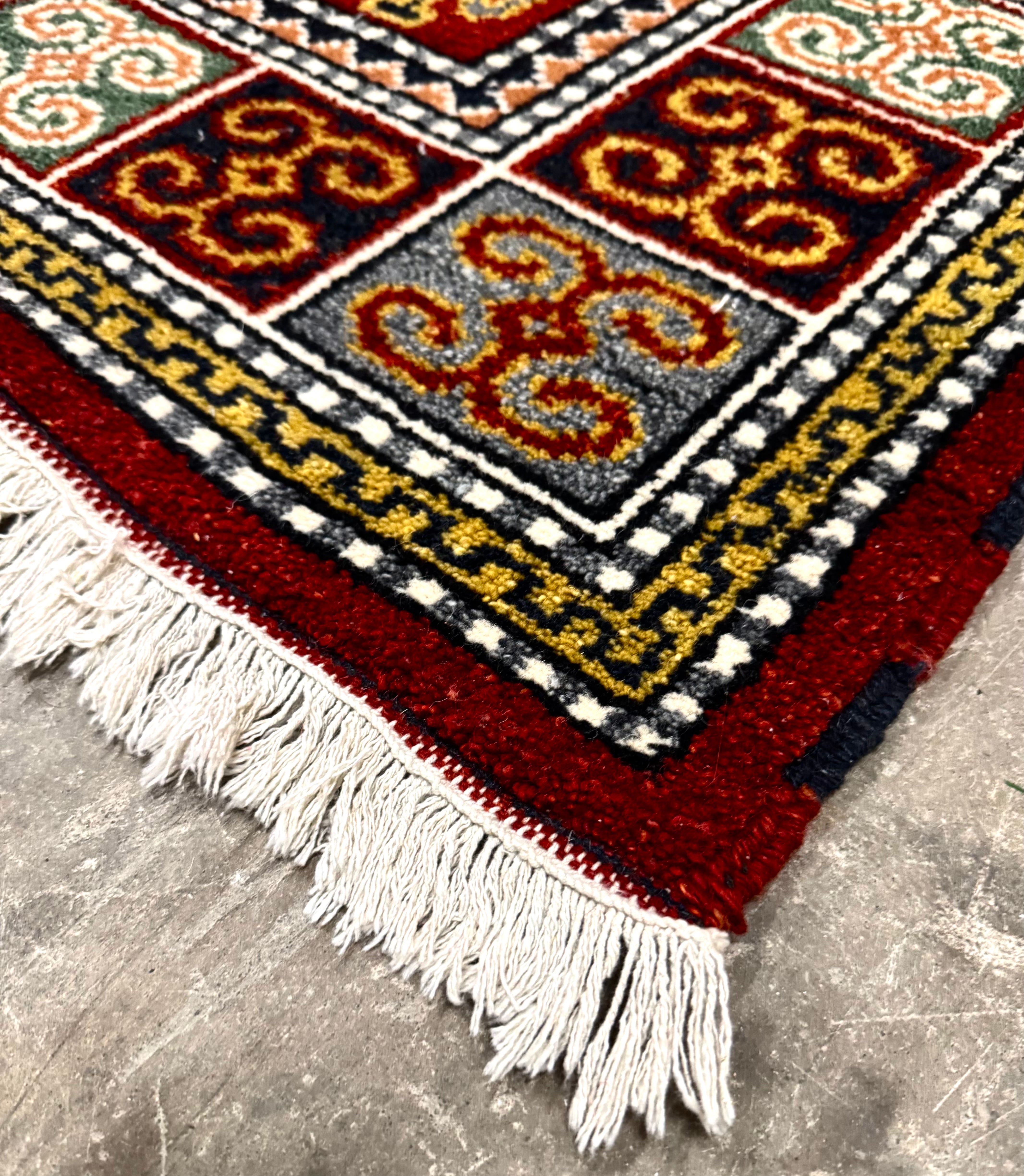 Deep Red Sewan Kazak 58" x 79" Rug