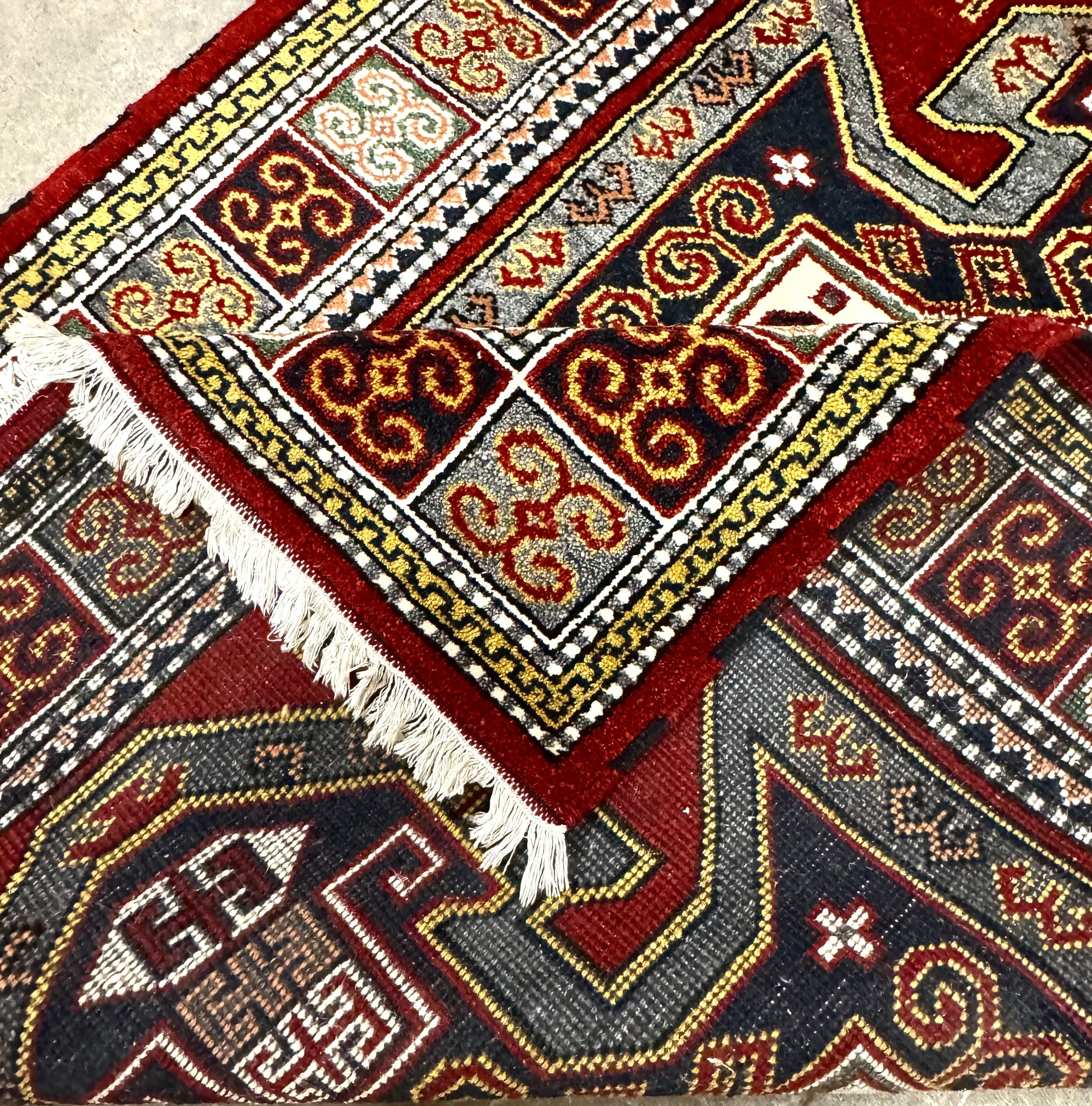 Deep Red Sewan Kazak 58" x 79" Rug