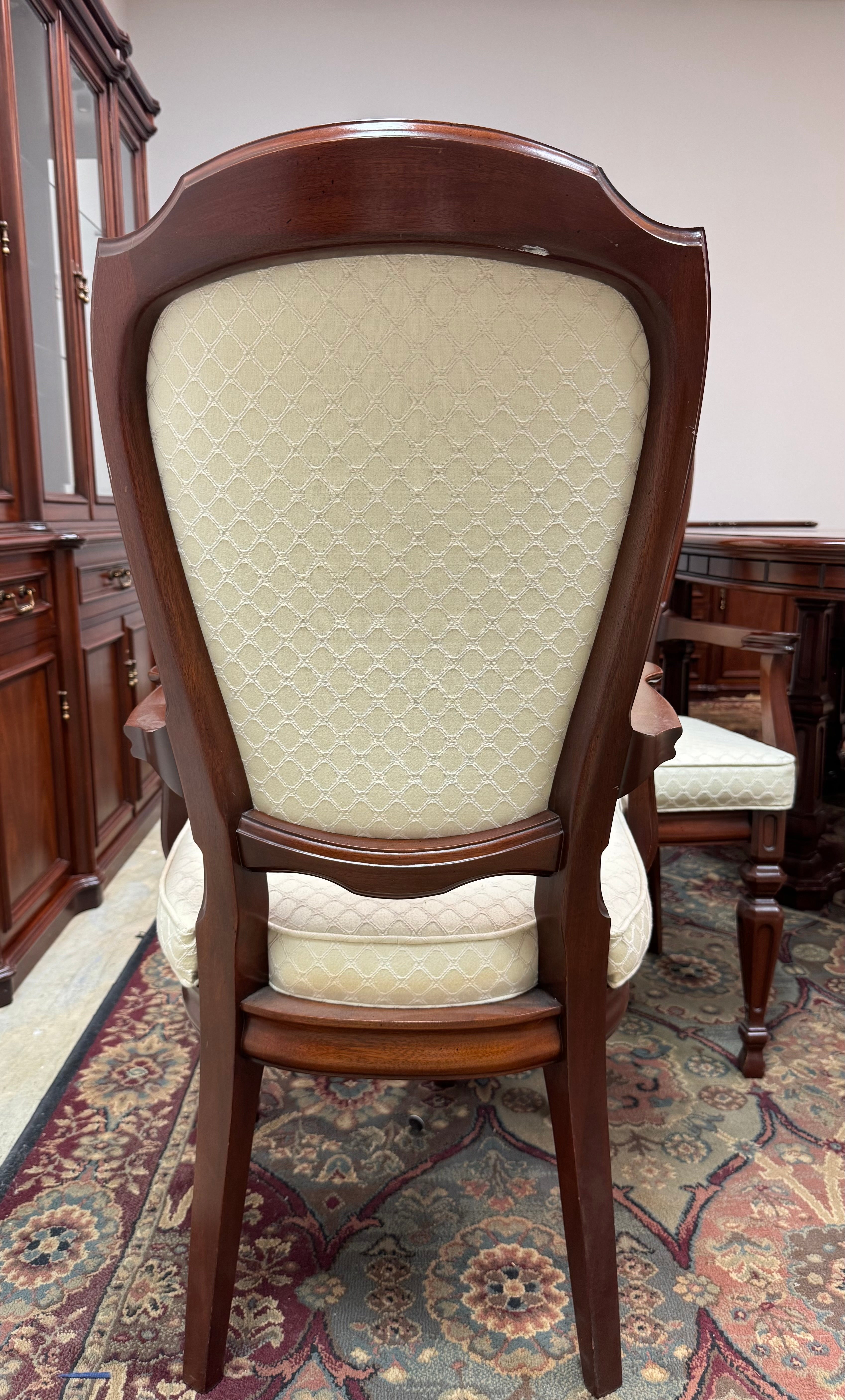 Mahogany Dining Arm Chairs Set of 2