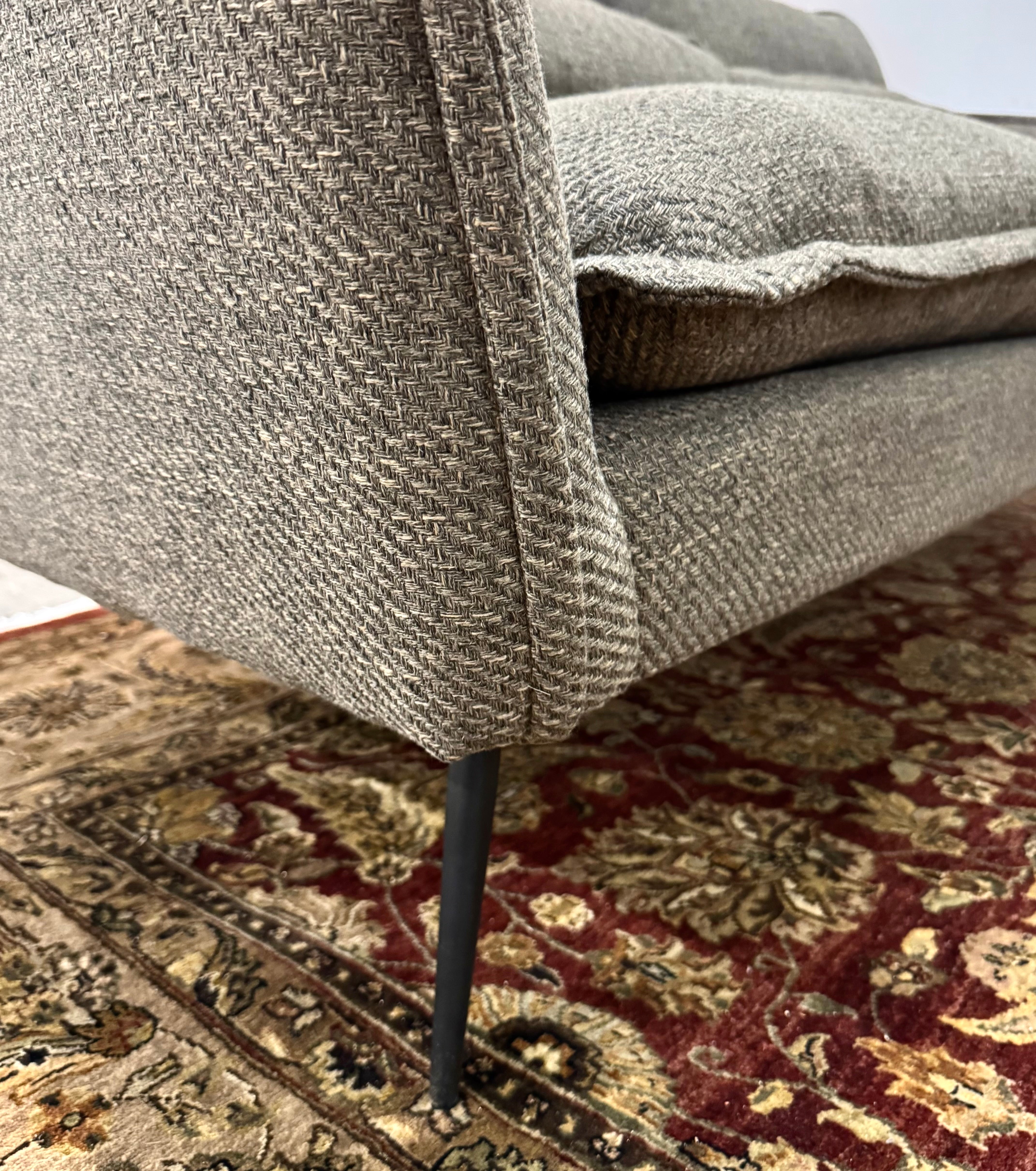 NEW Natura Brown Textured Weave 84" Sofa