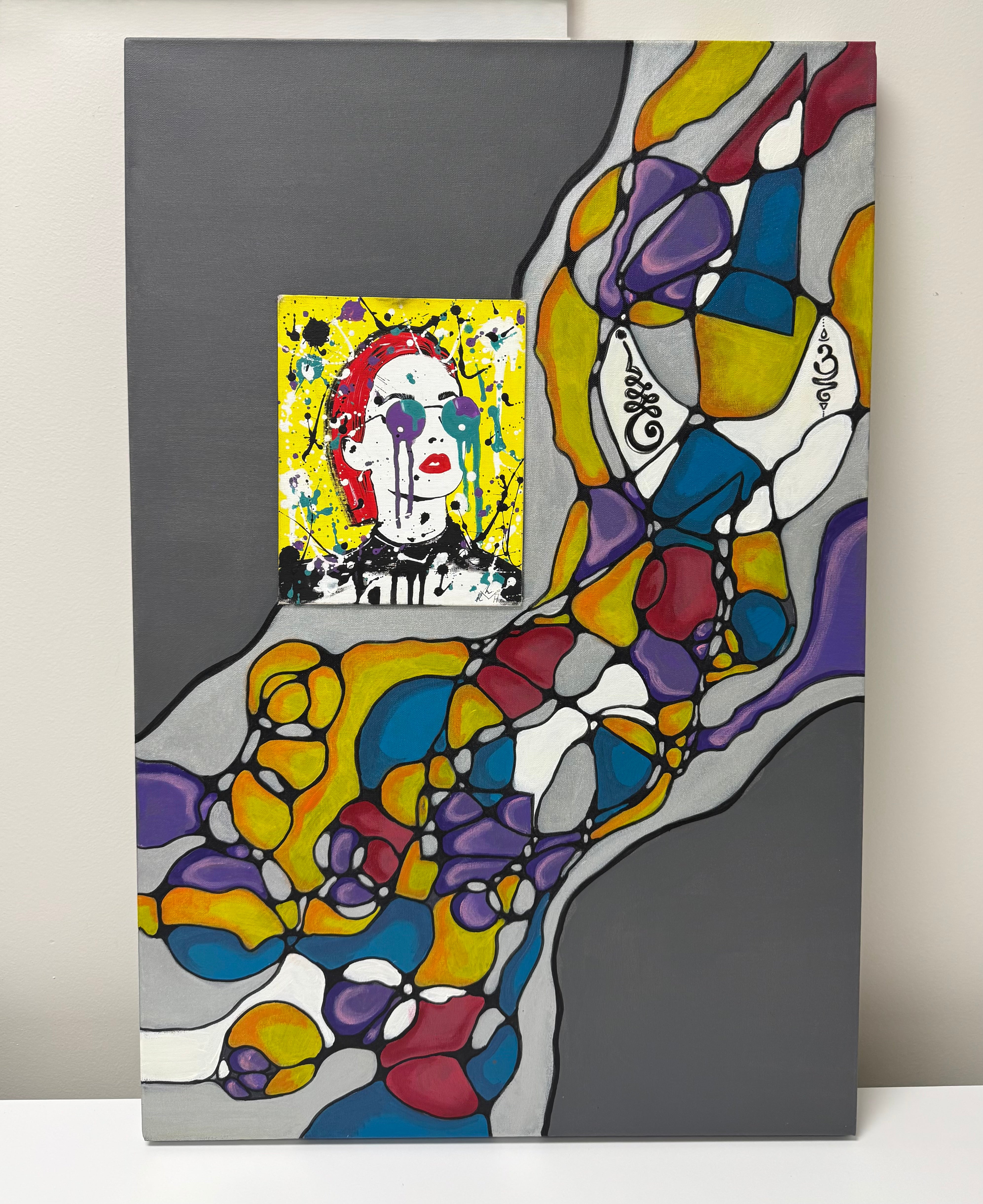 Mixed Media Canvas Pop Art