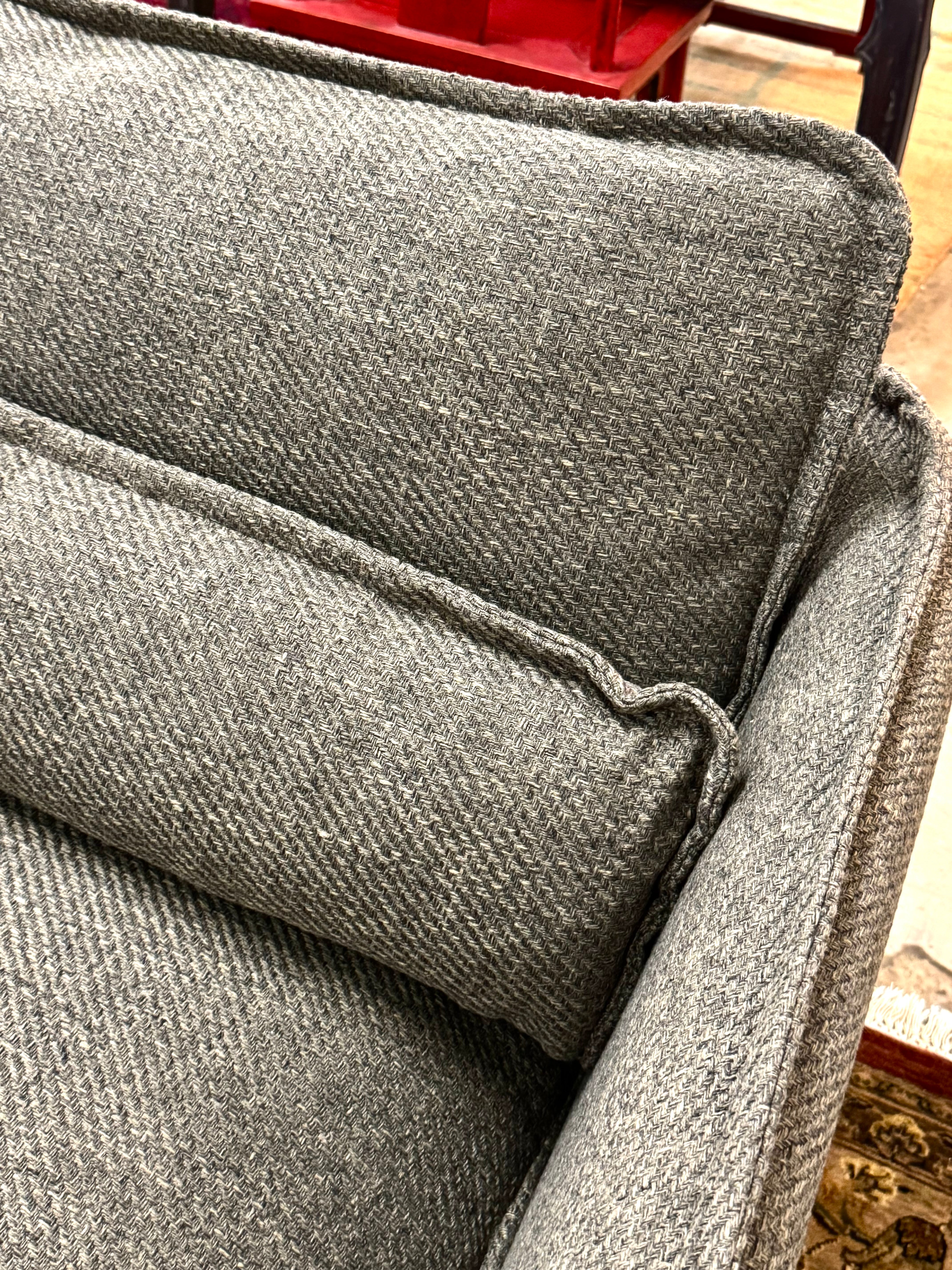 NEW Natura Brown Textured Weave 84" Sofa