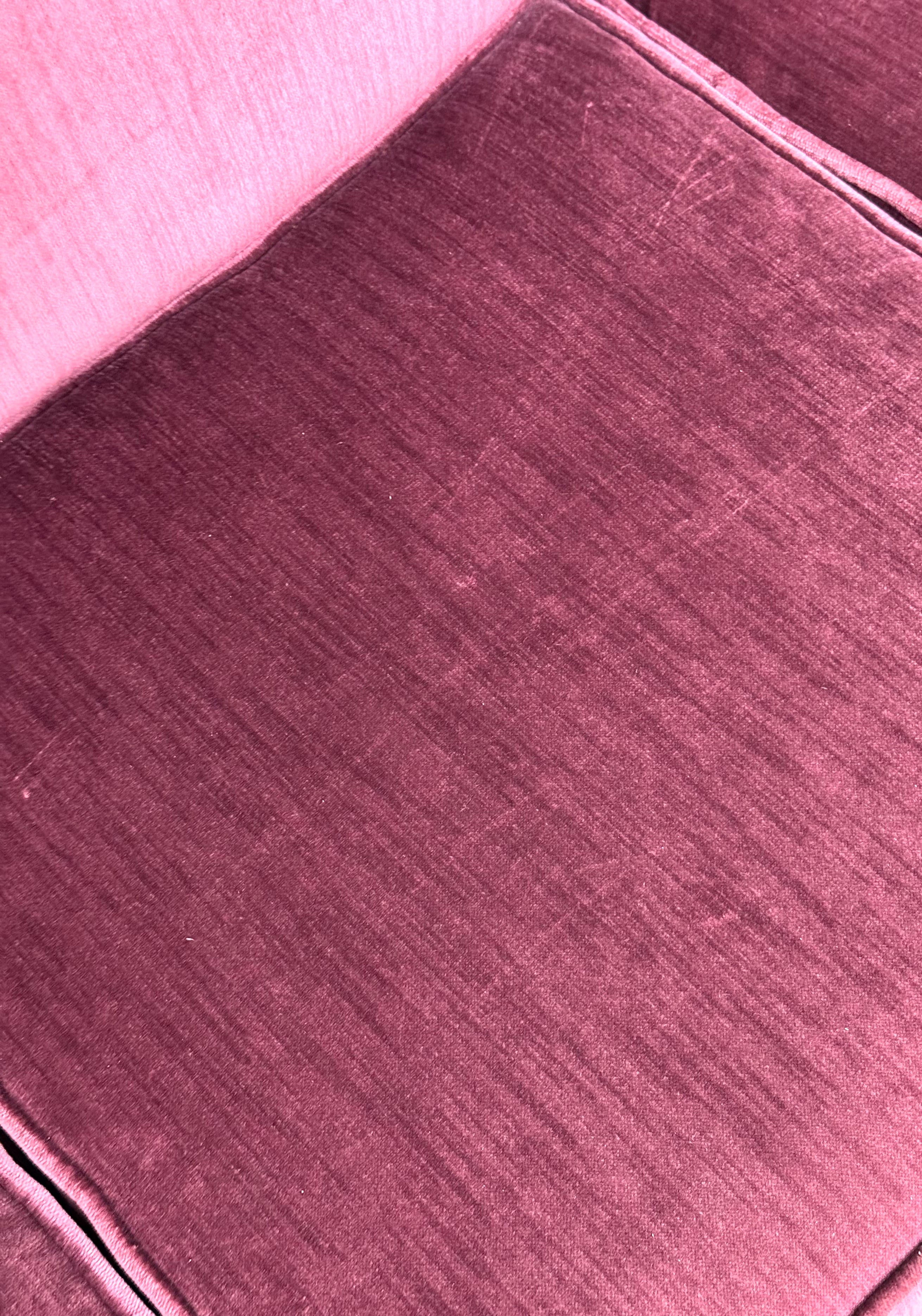 KROEHLER Rich Plum Velvet 66" Loveseat