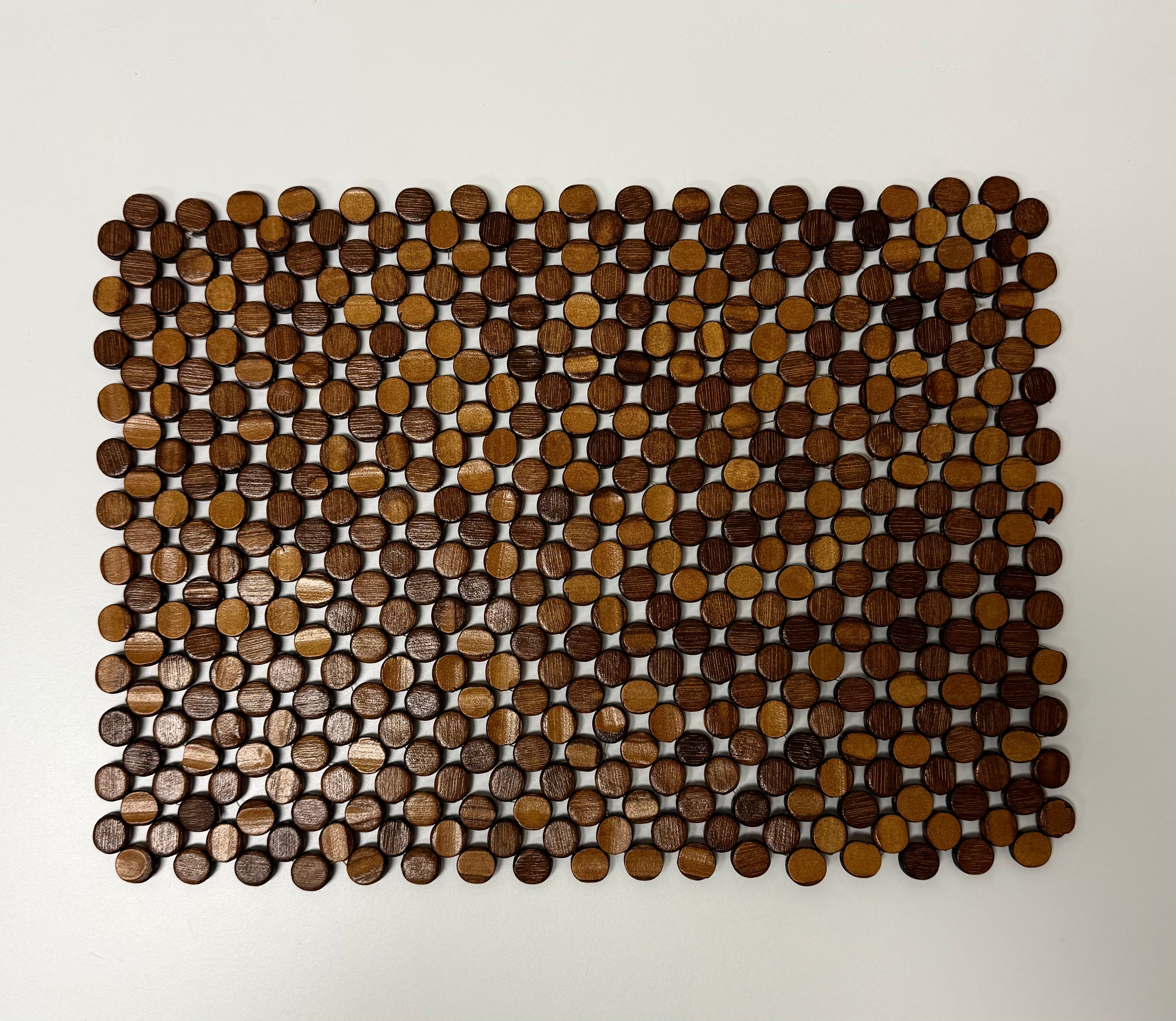 Bamboo Penny Tile Placemats Set of 8