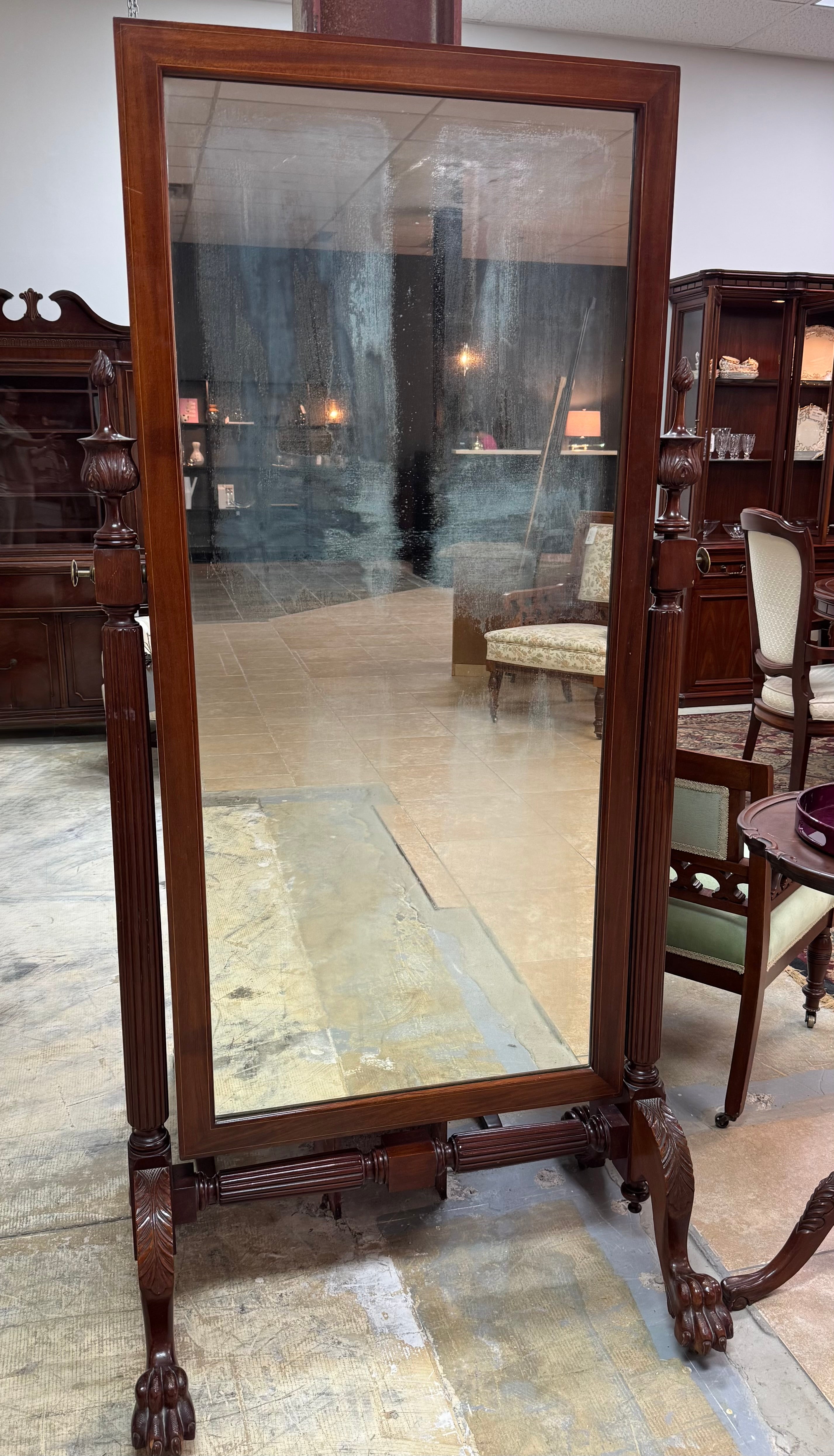 Antique Georgian Cheval Mirror