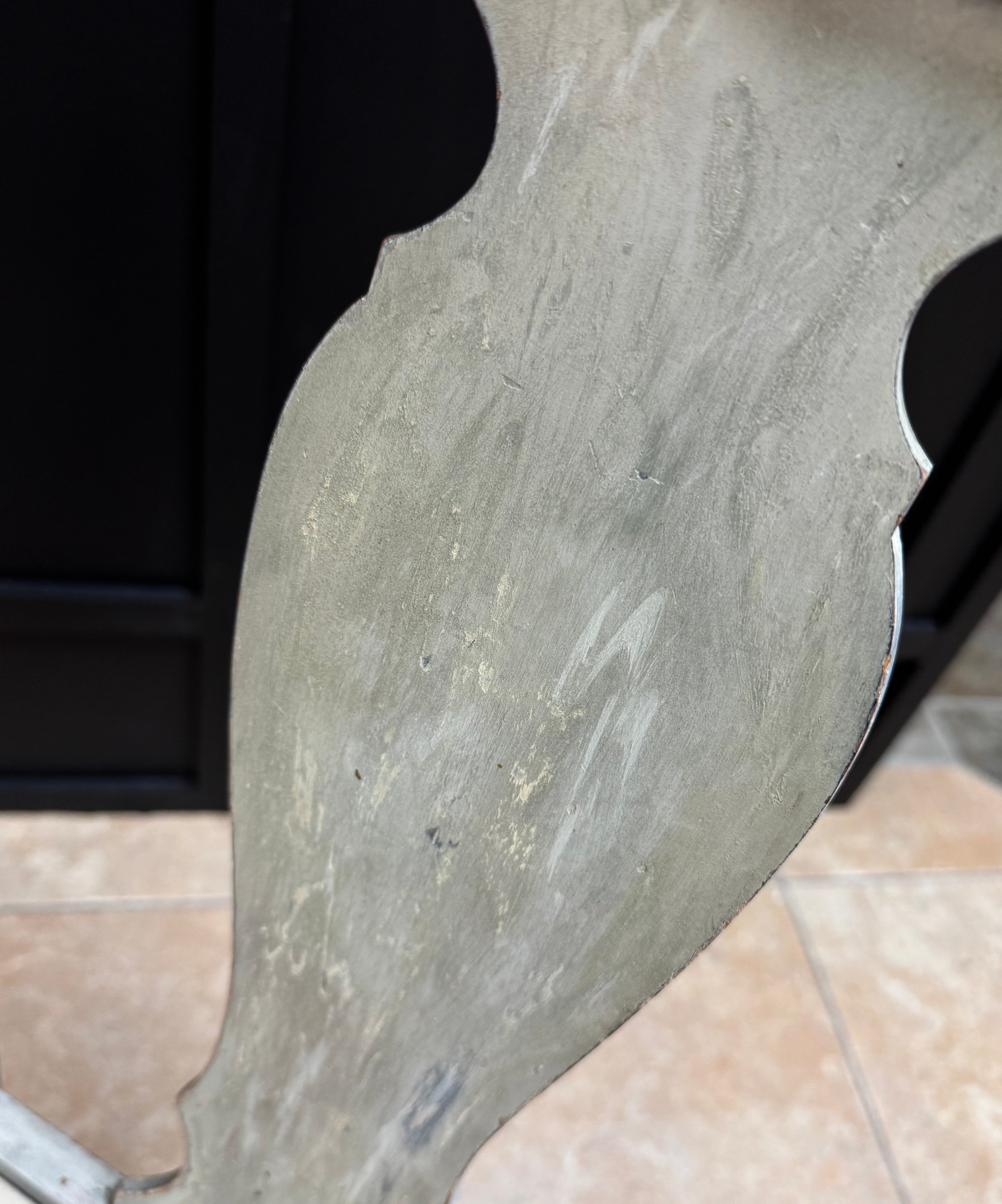 Distressed Light Gray Chair