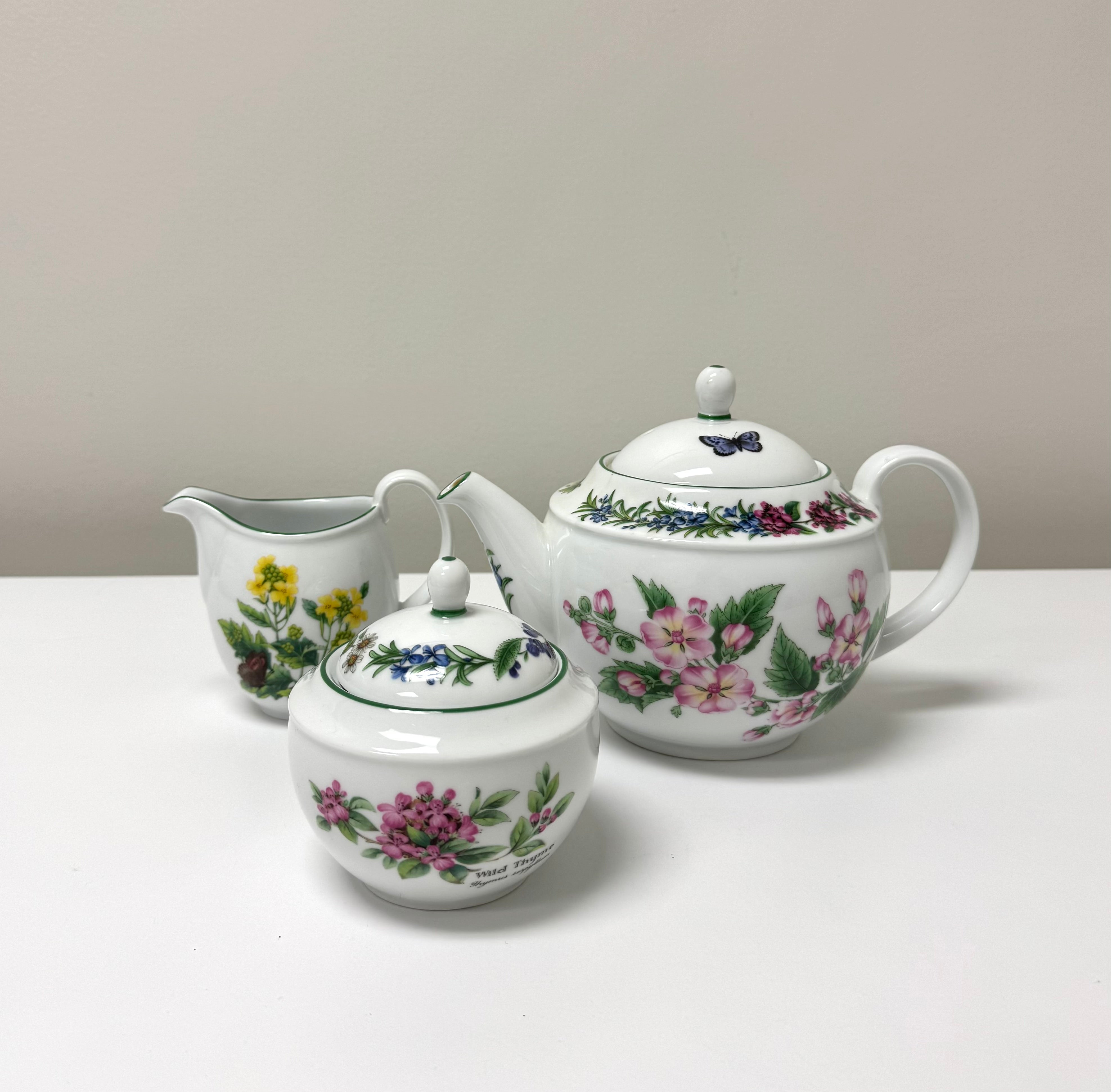 ROYAL WORCESTER 'Herbs' Tea Set