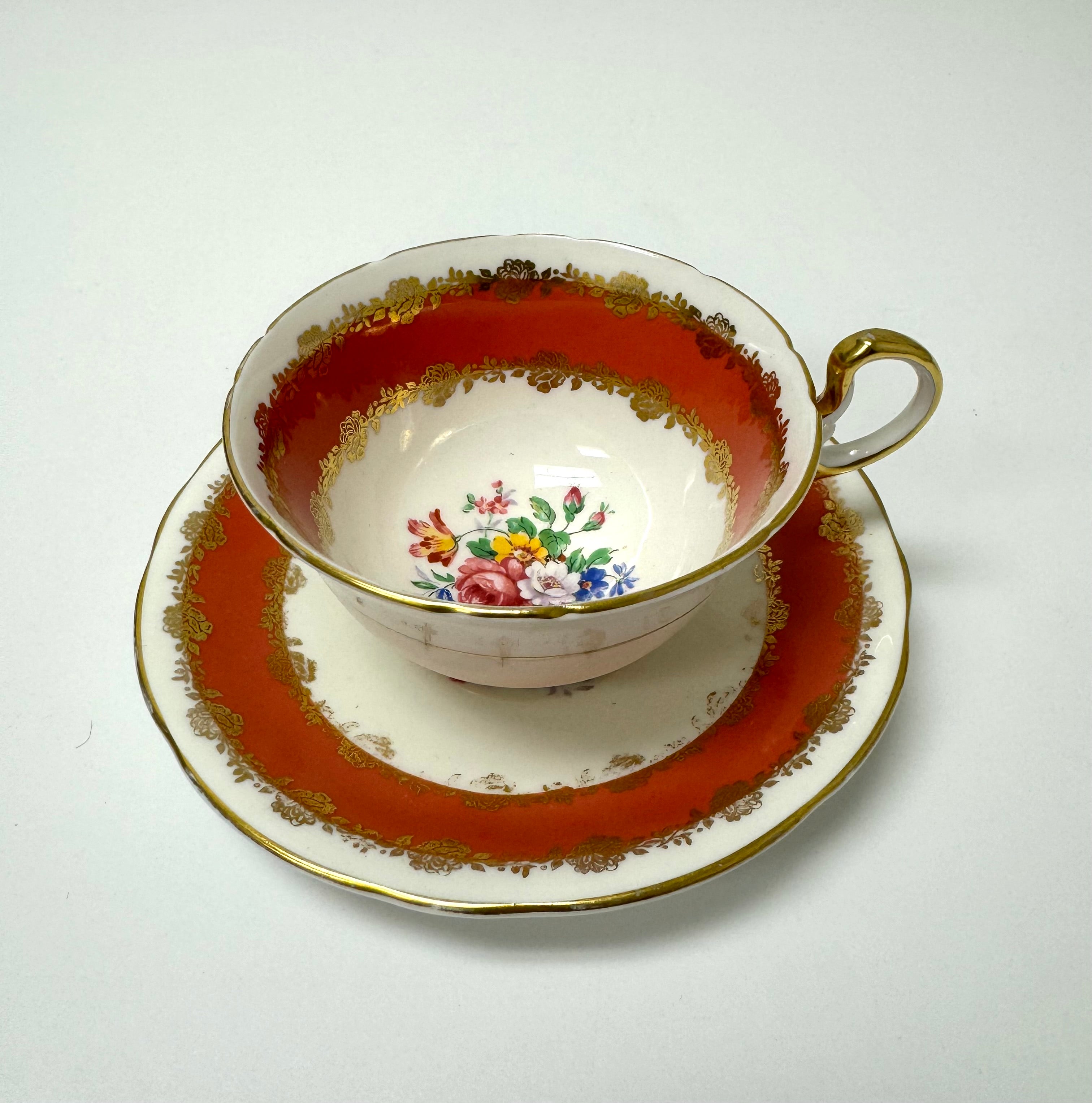 AYNSLEY 'Elizabeth' Cup & Saucer
