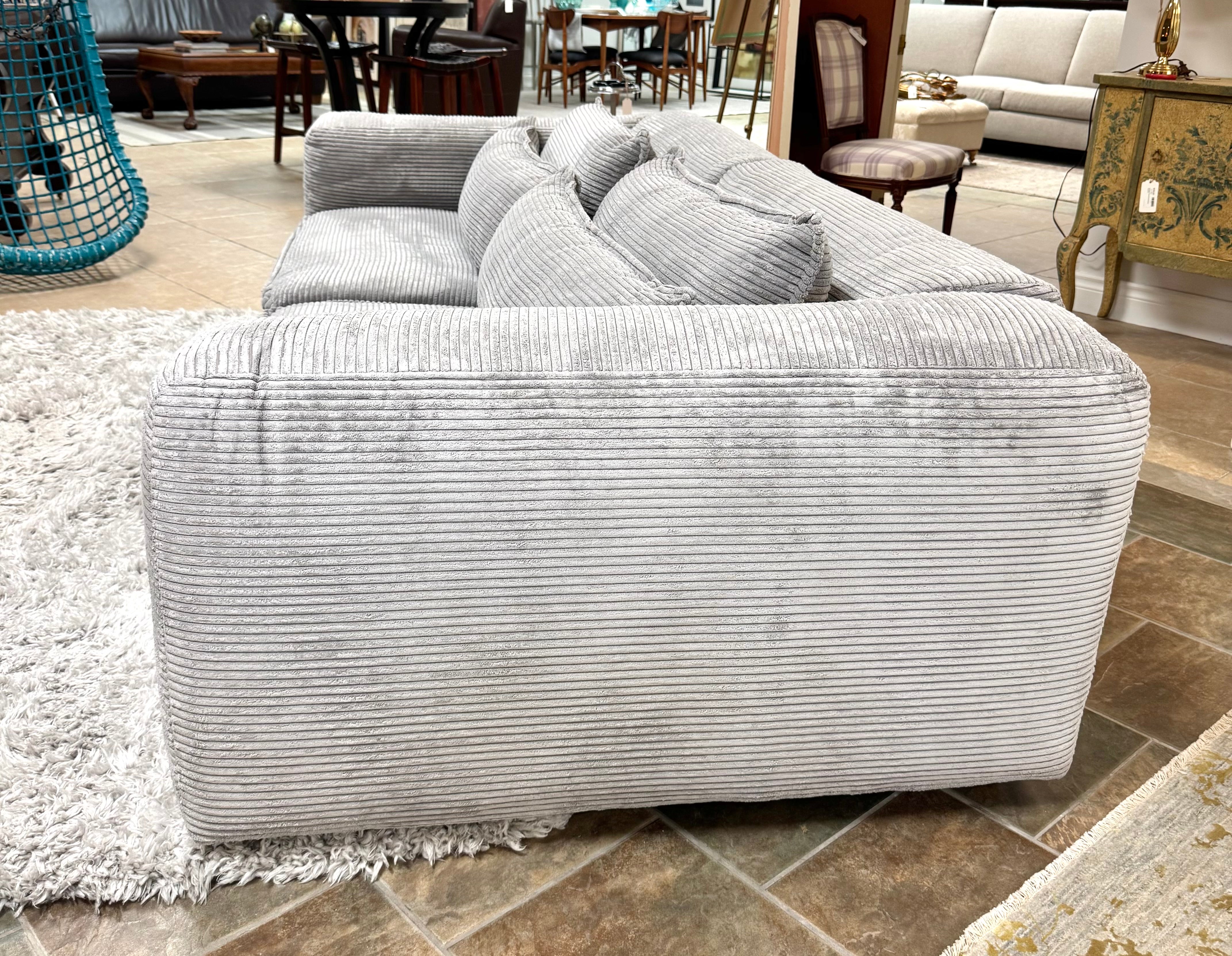 NEW Silver Gray 96" Cloud Sofa