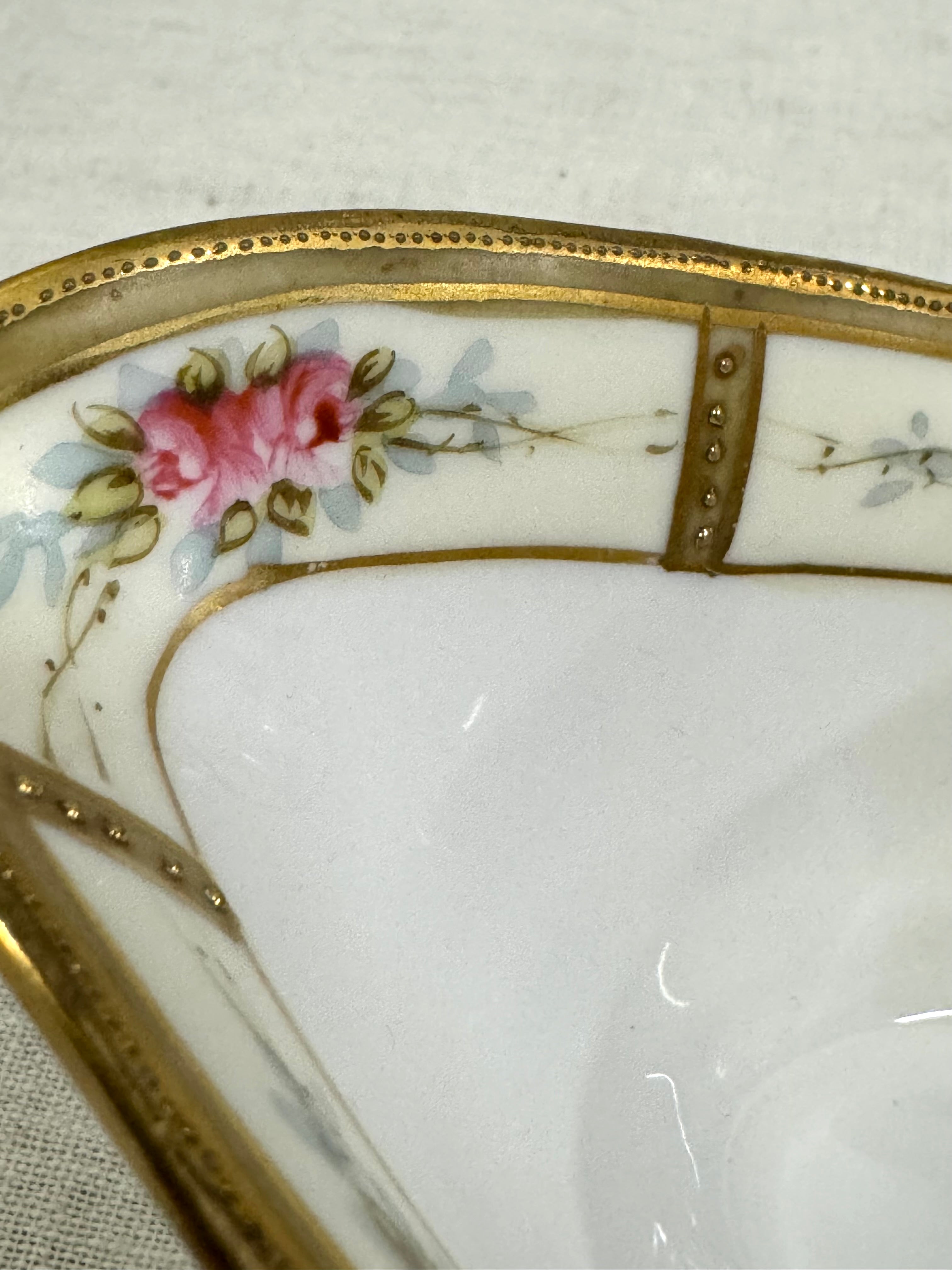 Antique NIPPON Sauce Boat with Plate