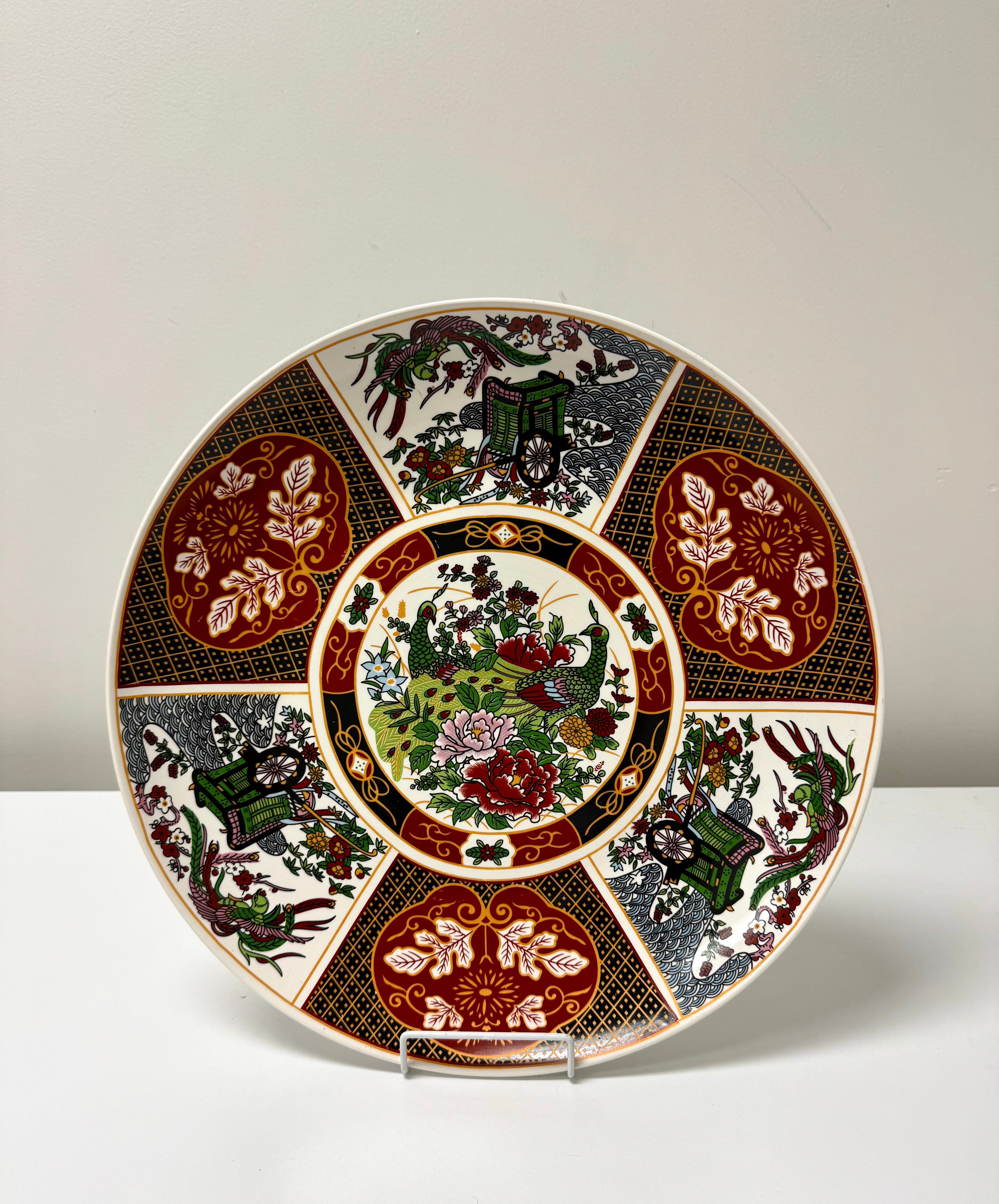 Imari-style Porcelain Charger Plate