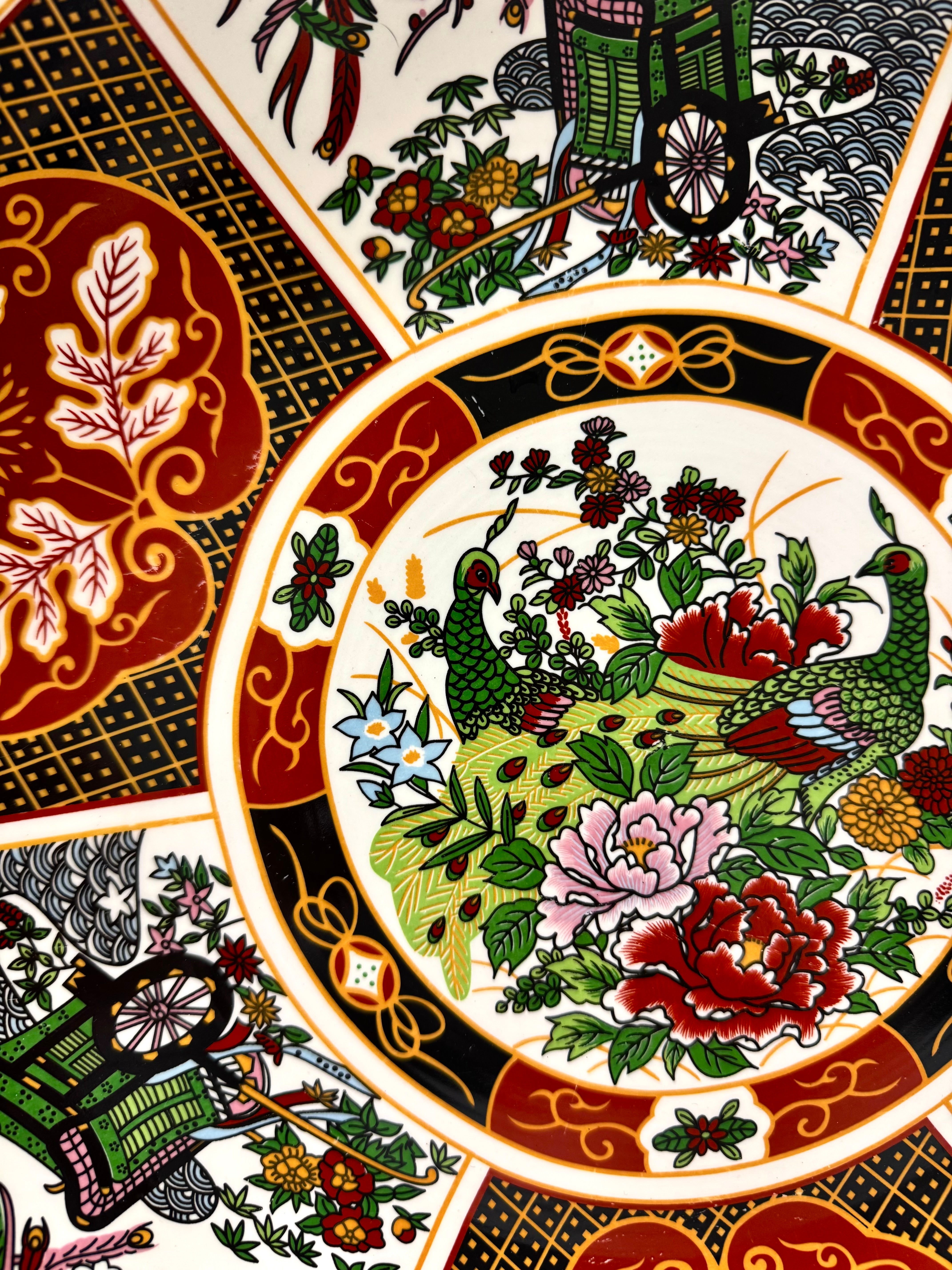 Imari-style Porcelain Charger Plate