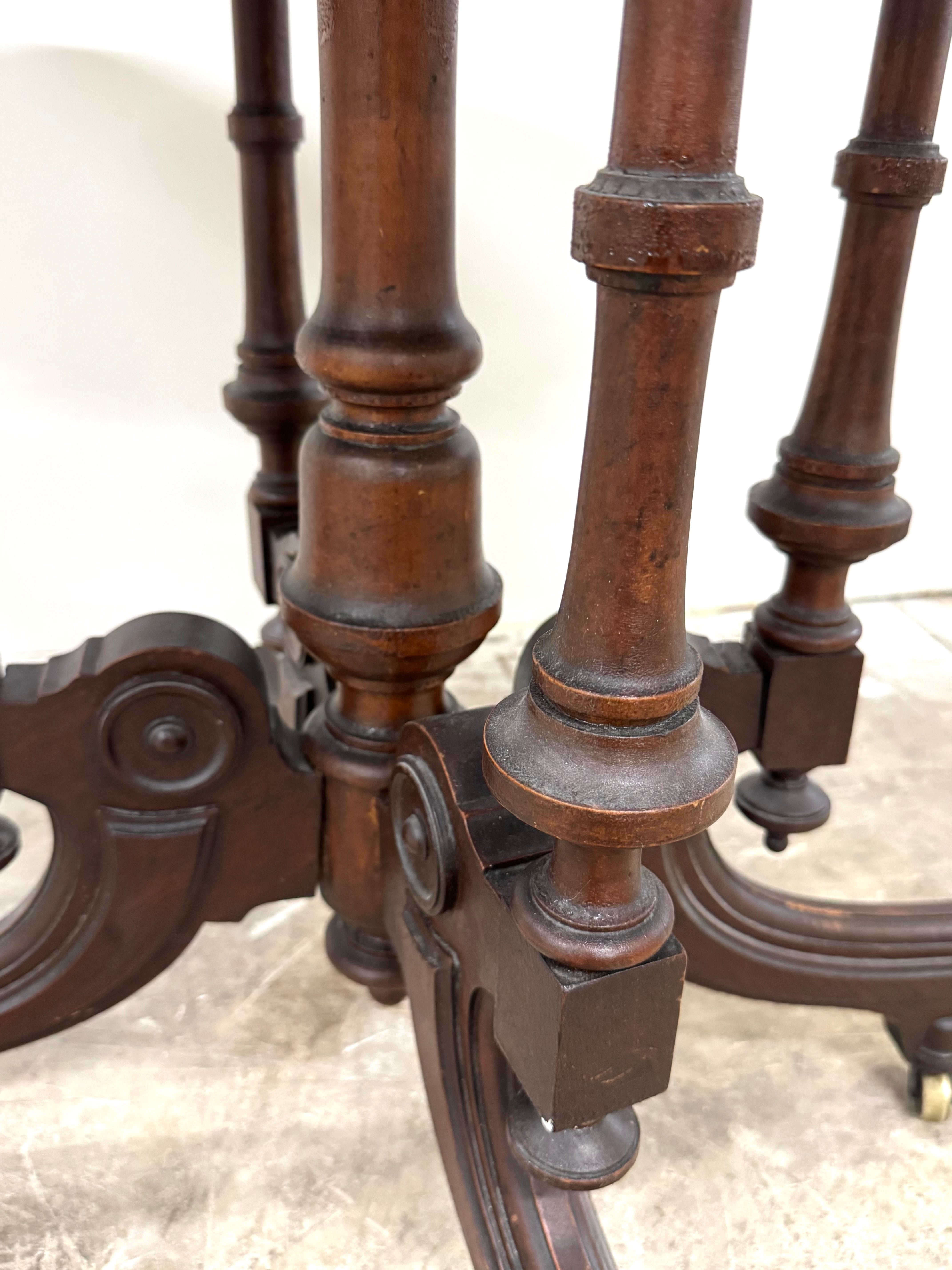 Antique Oval Salon Table