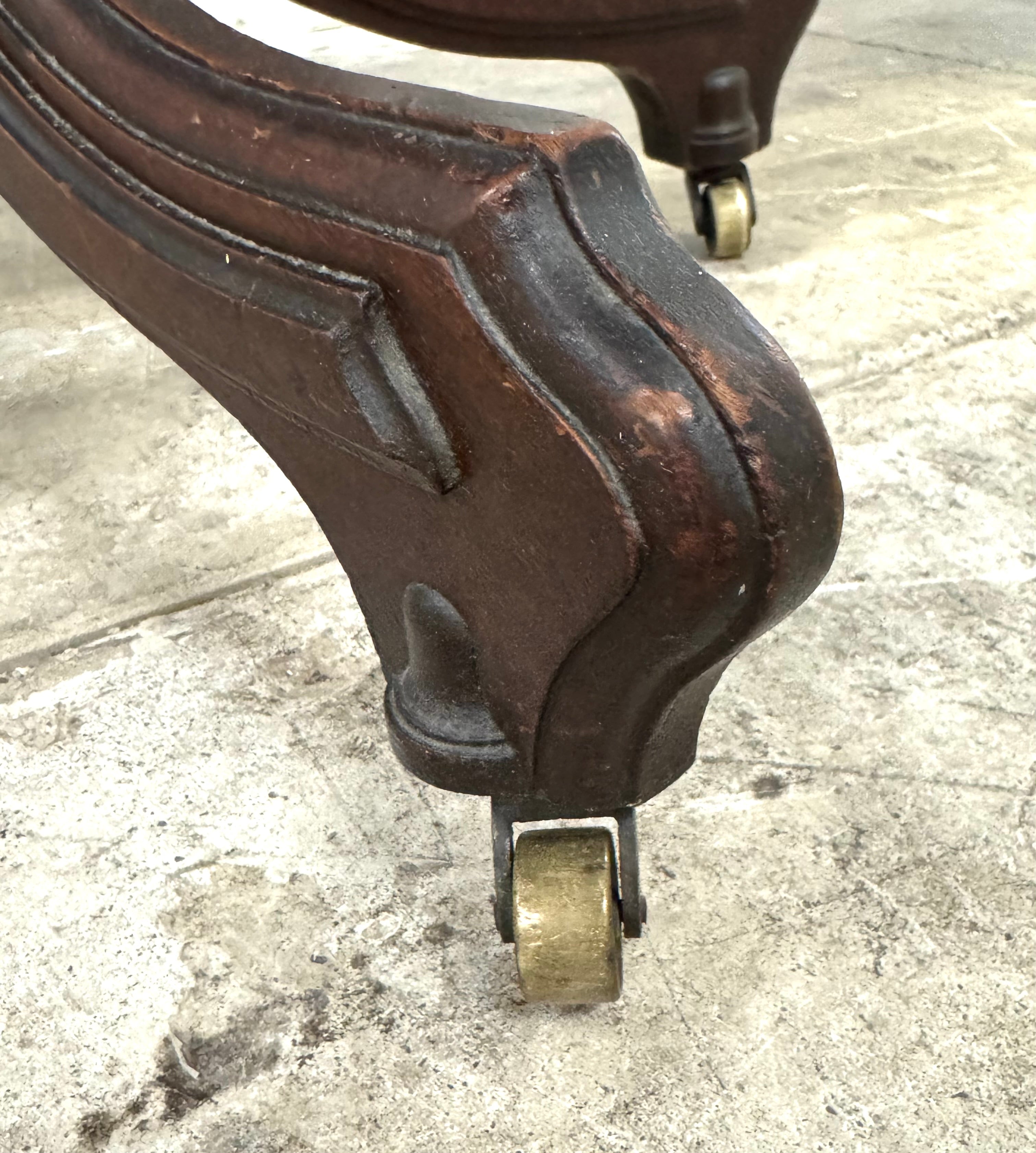 Antique Oval Salon Table