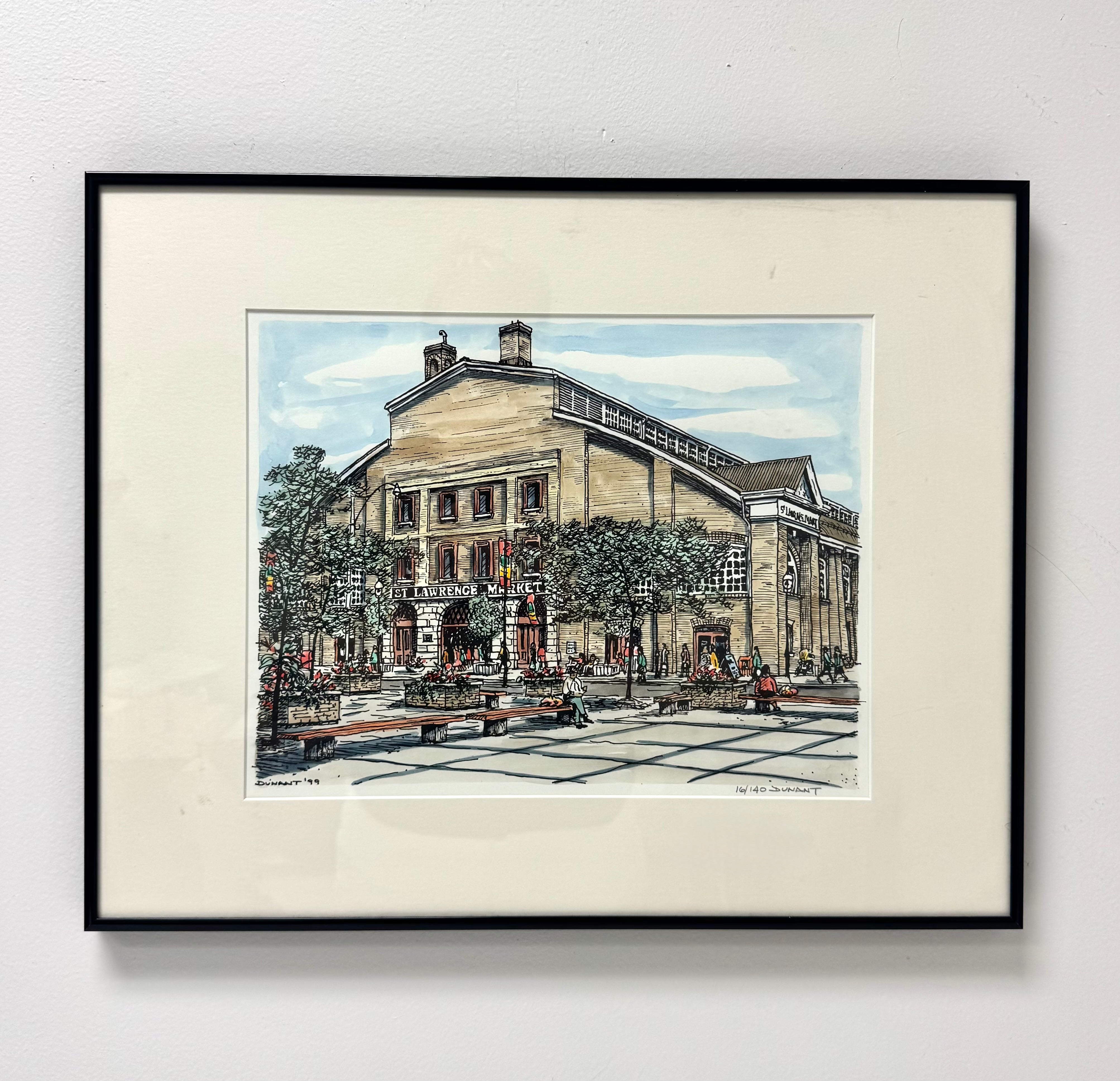 'St. Lawrence Market' Ink & Watercolour Limited Edition Signed Print