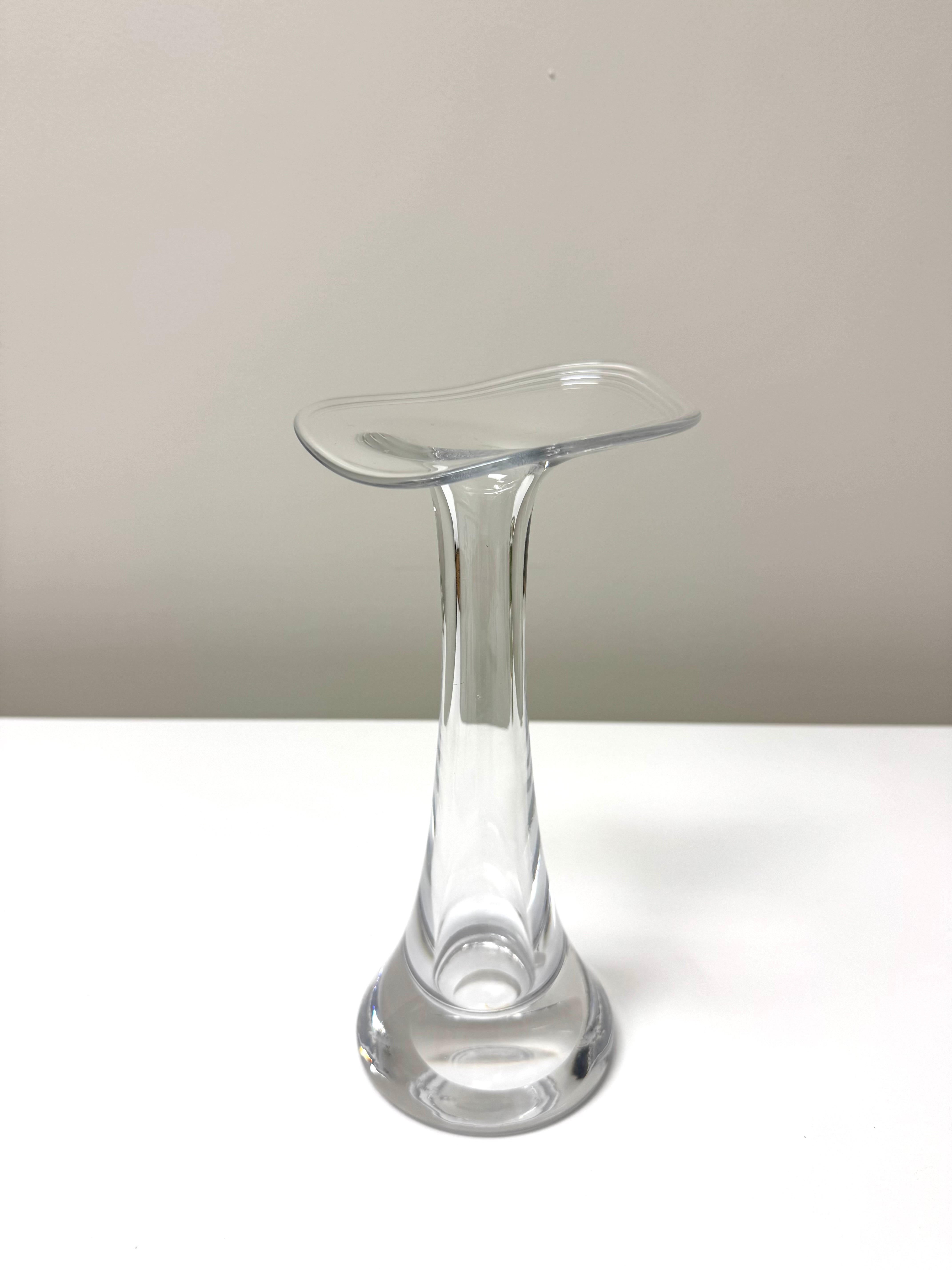 Jack in the Pulpit Blown Glass 10" Vase