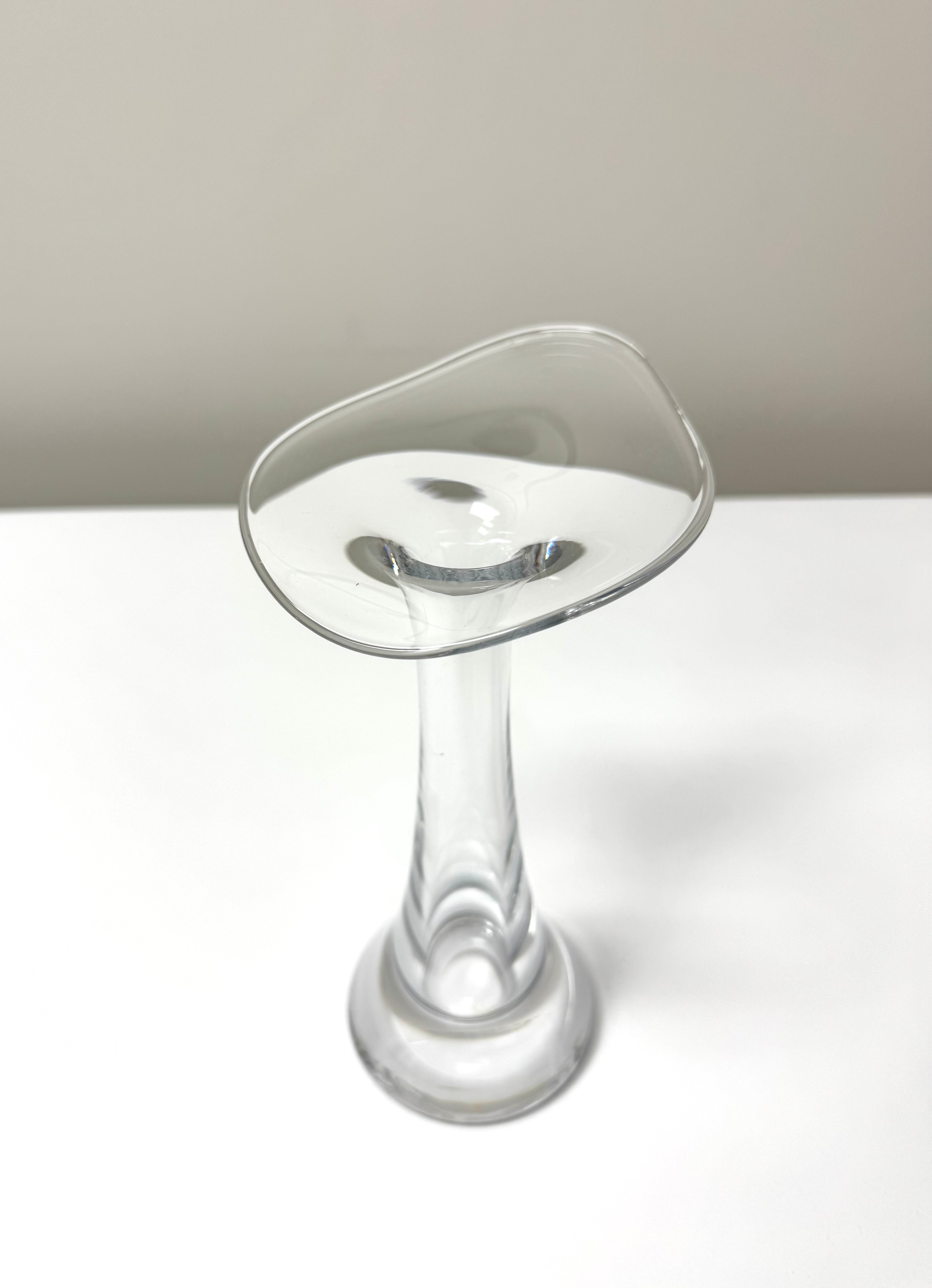 Jack in the Pulpit Blown Glass 10" Vase