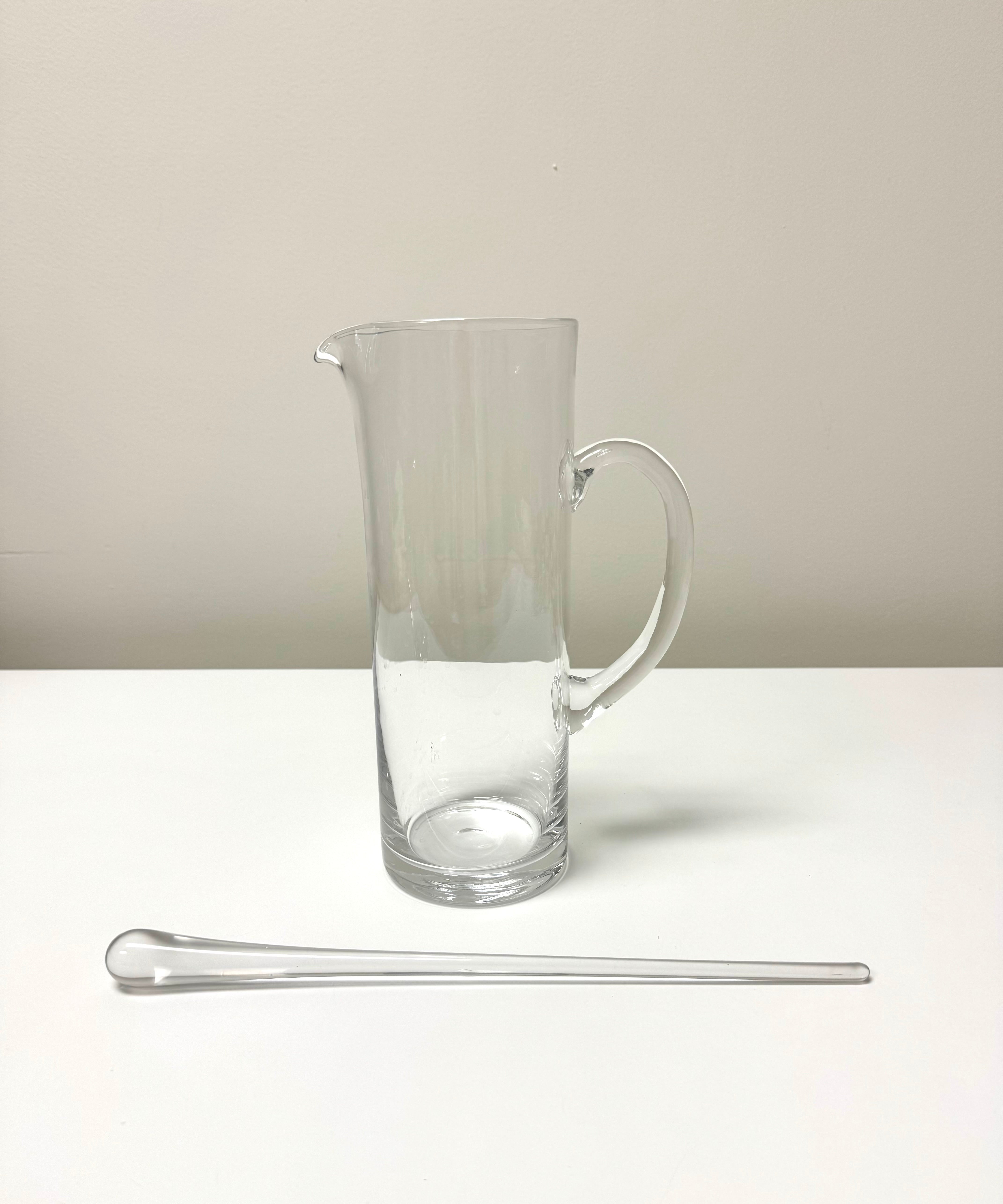 Glass Martini Pitcher with Stirrer