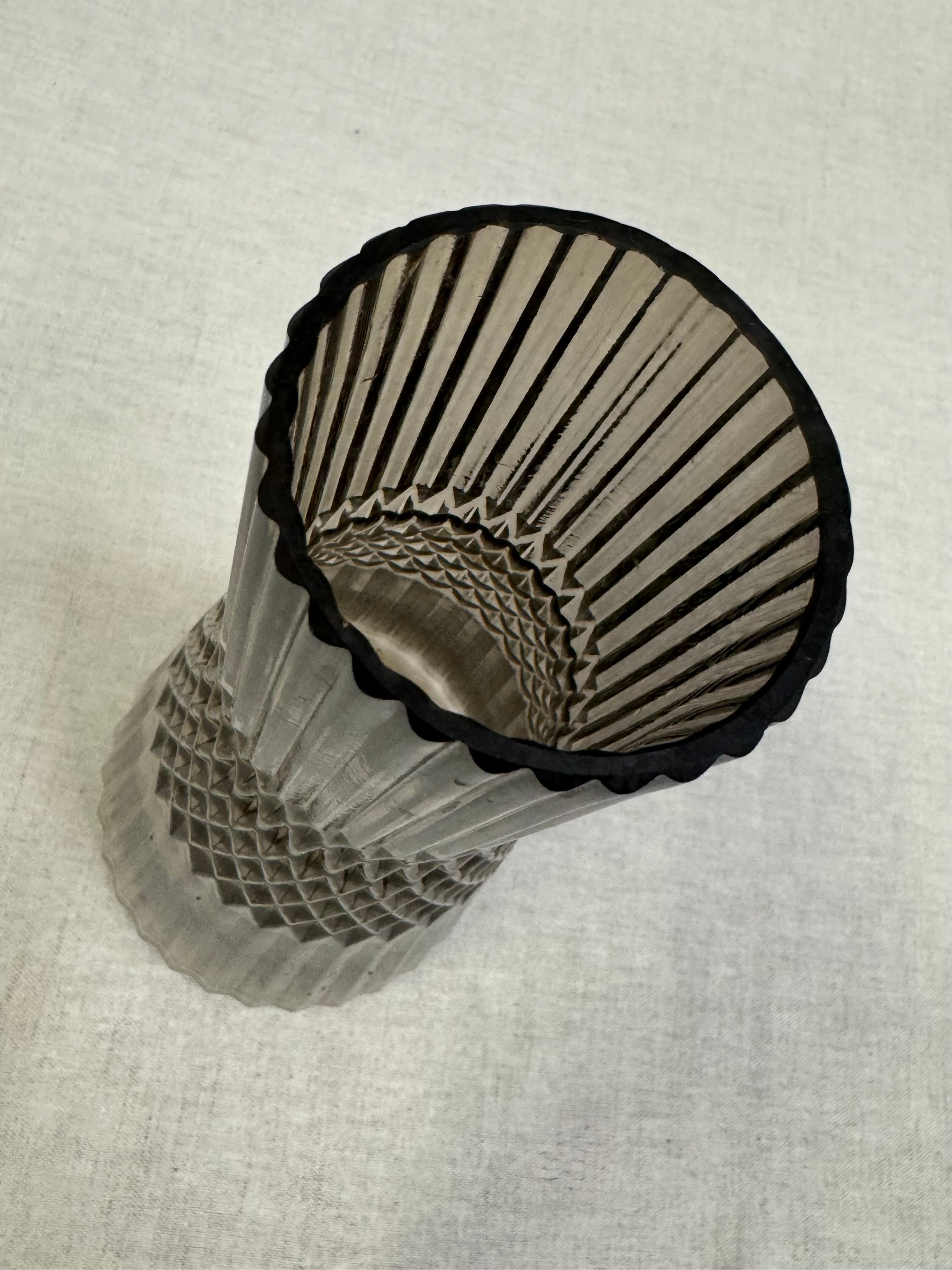 Versailles Gray Glass Decanter/Vase