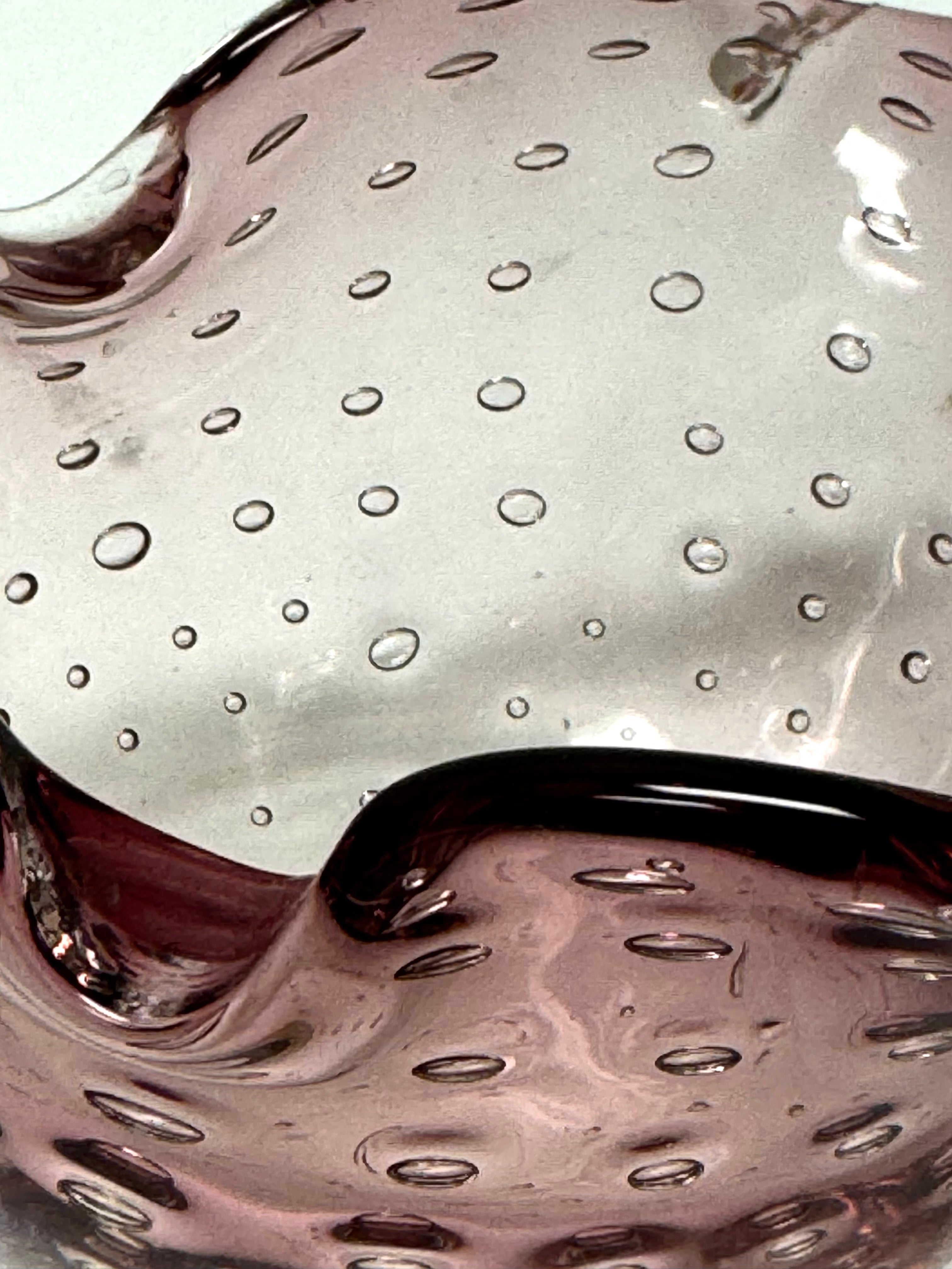 MURANO Amethyst Bullicante Small Bowl