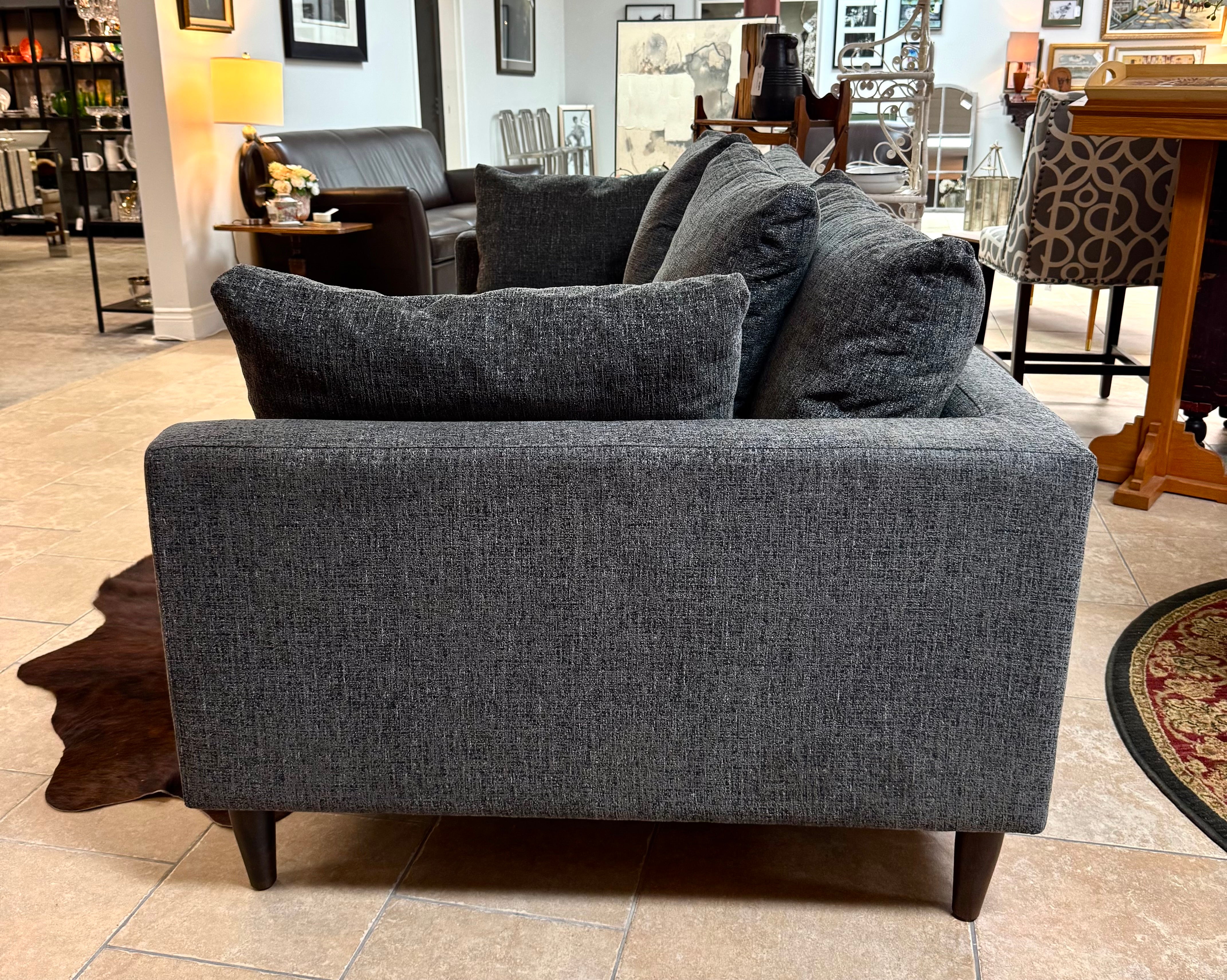 URBAN BARN Steel Basketweave 89" Sofa