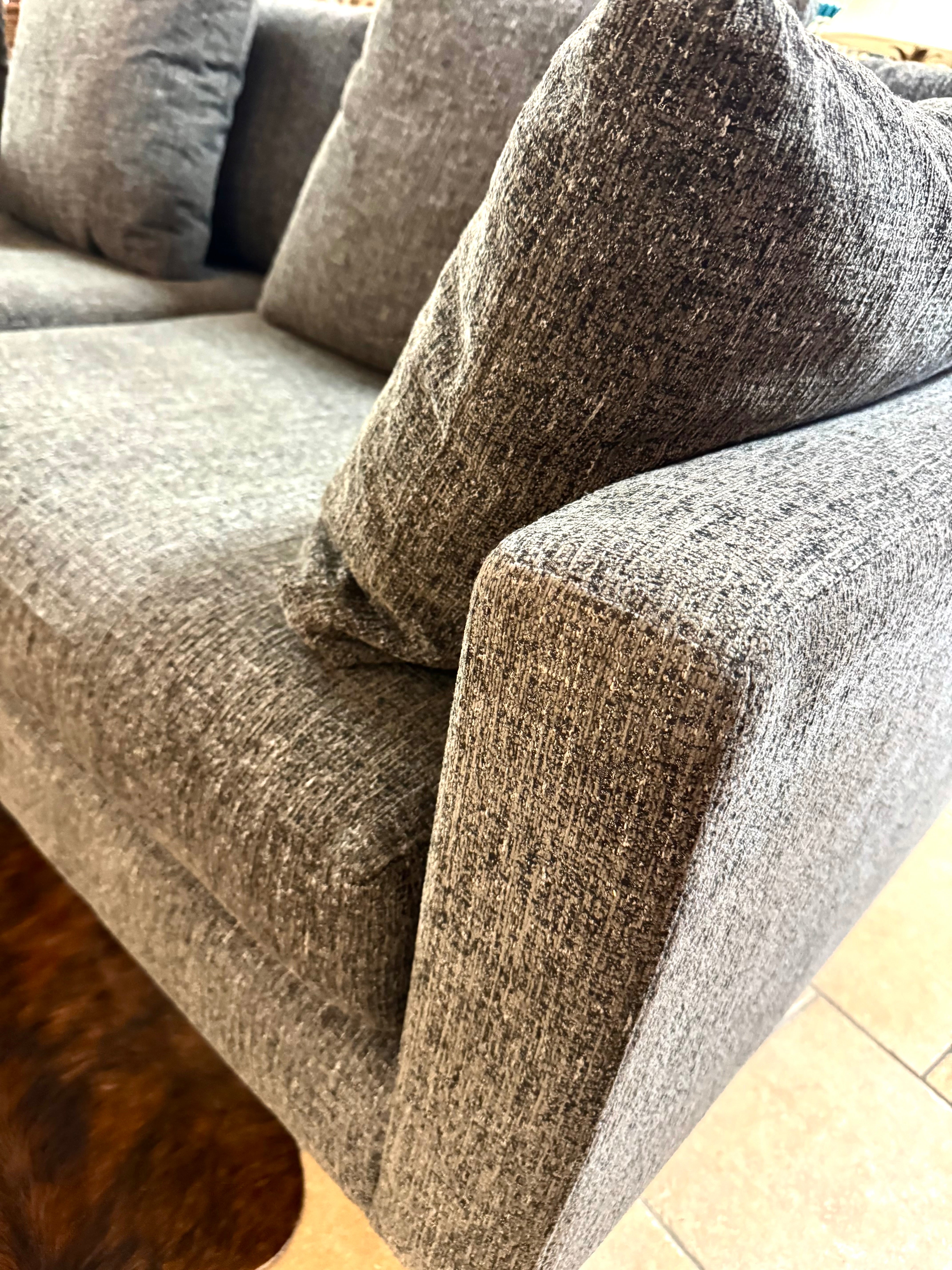 URBAN BARN Steel Basketweave 89" Sofa
