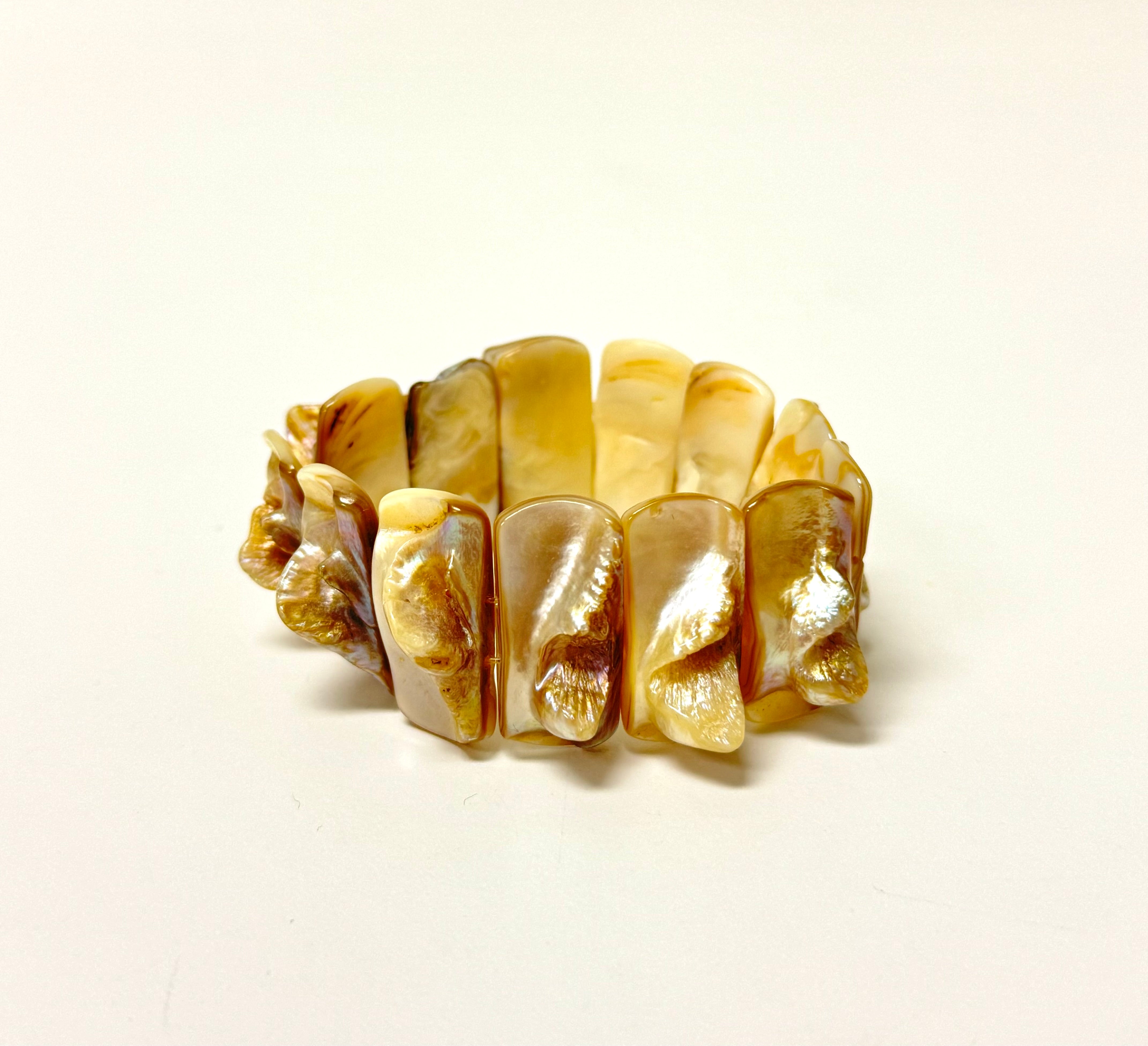 Natural Abalone Stretch Bracelet