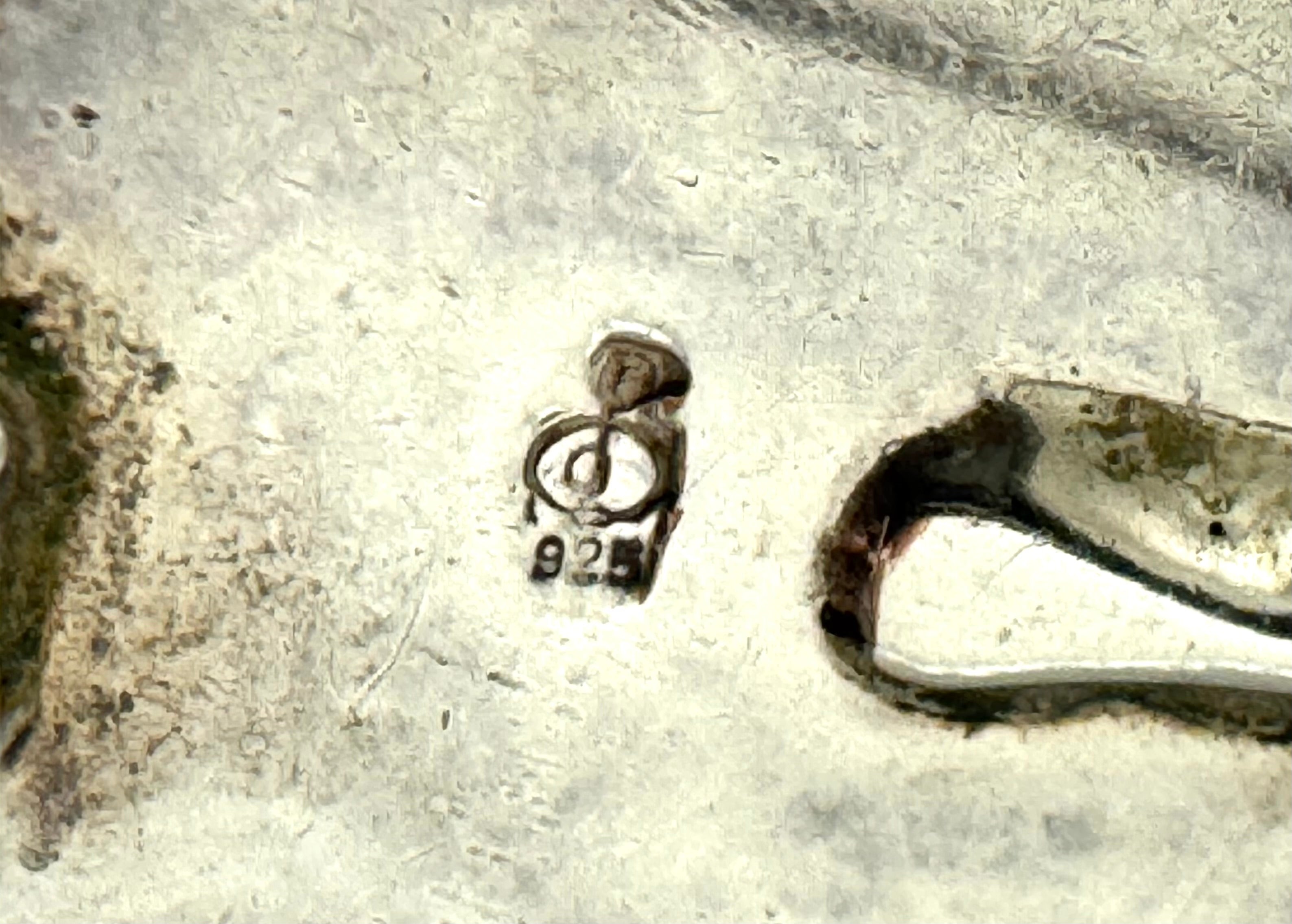 Sterling and Oval Pearl Earrings