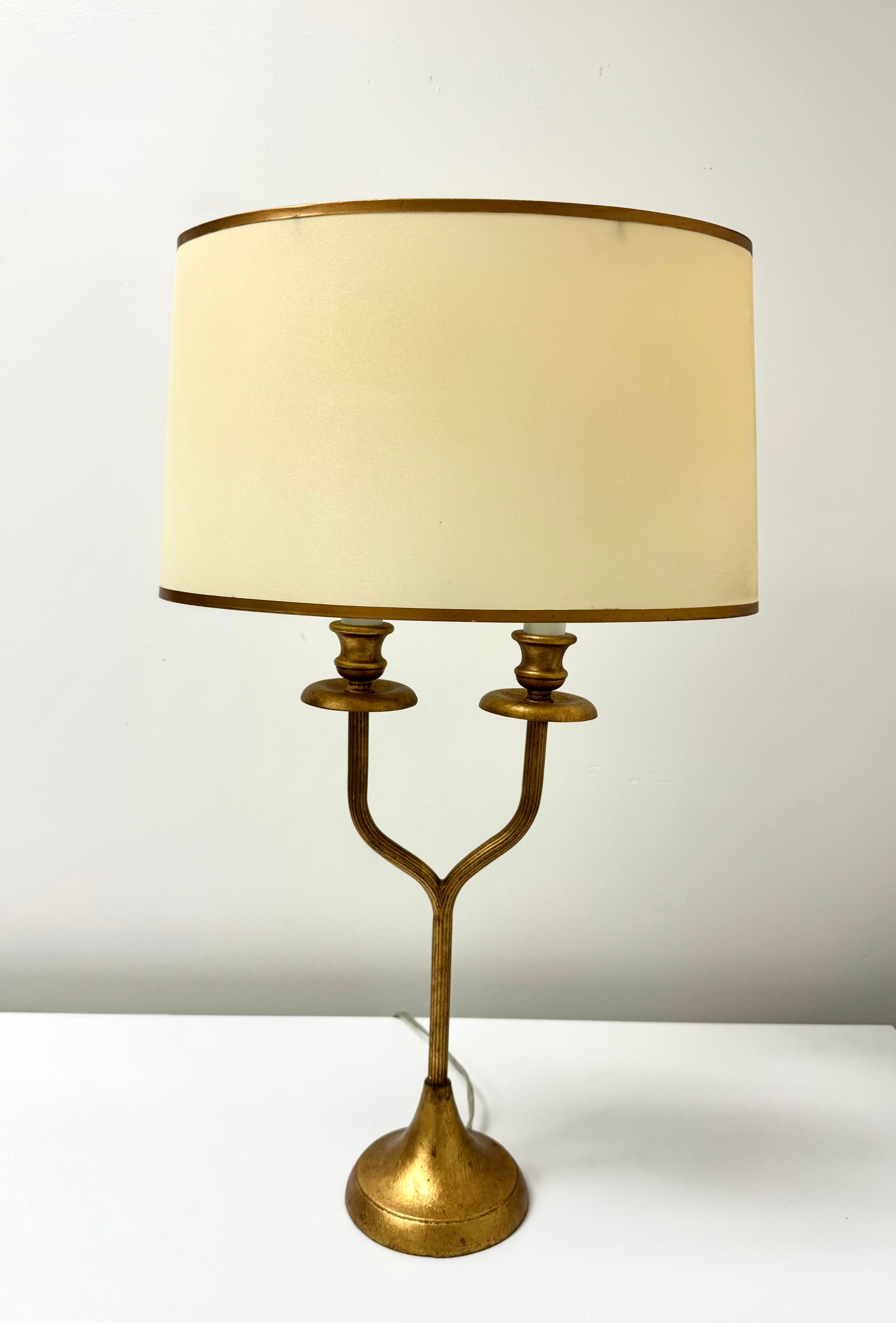 Gold Leaf Double-arm Lamp