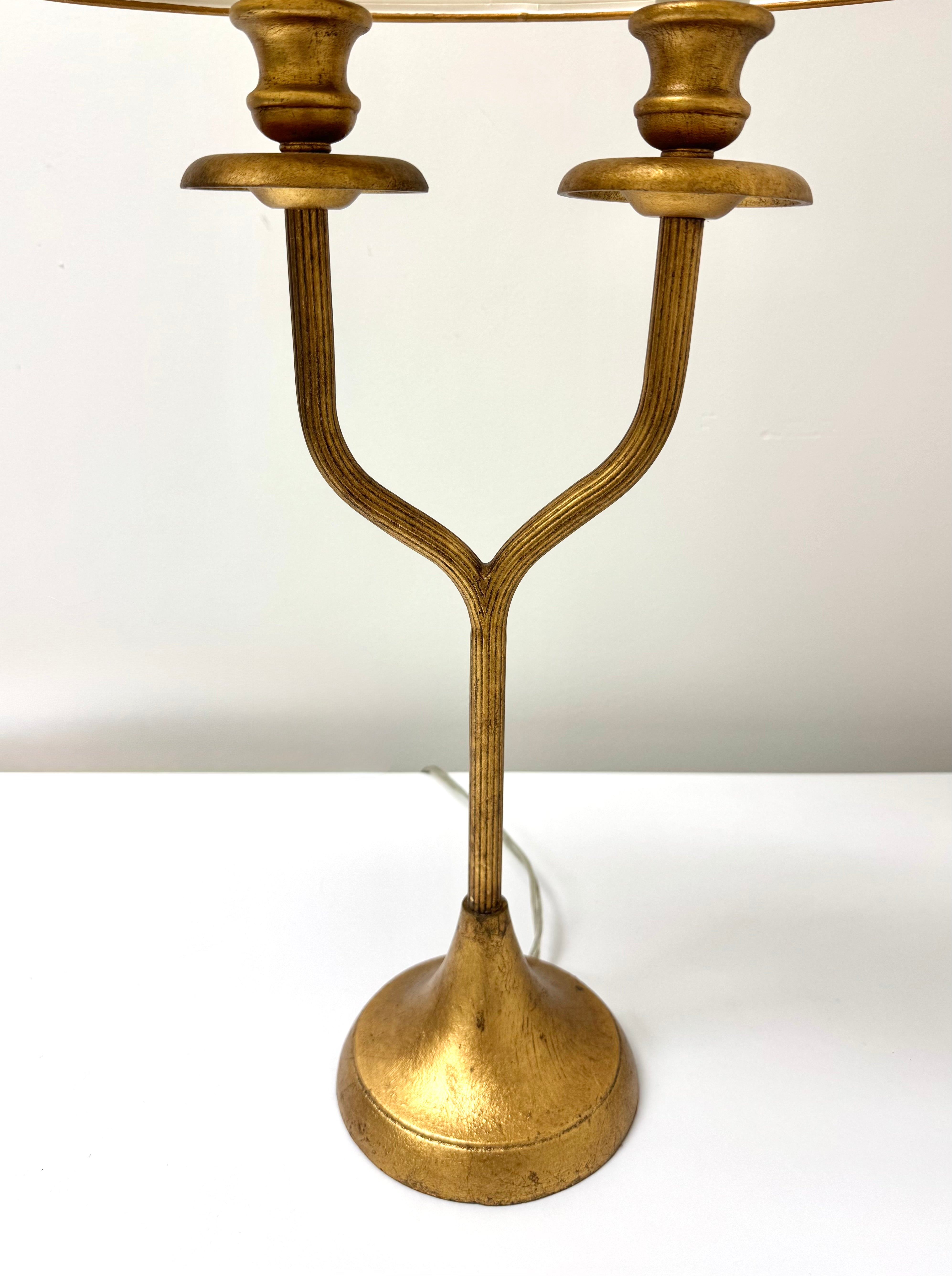 Gold Leaf Double-arm Lamp