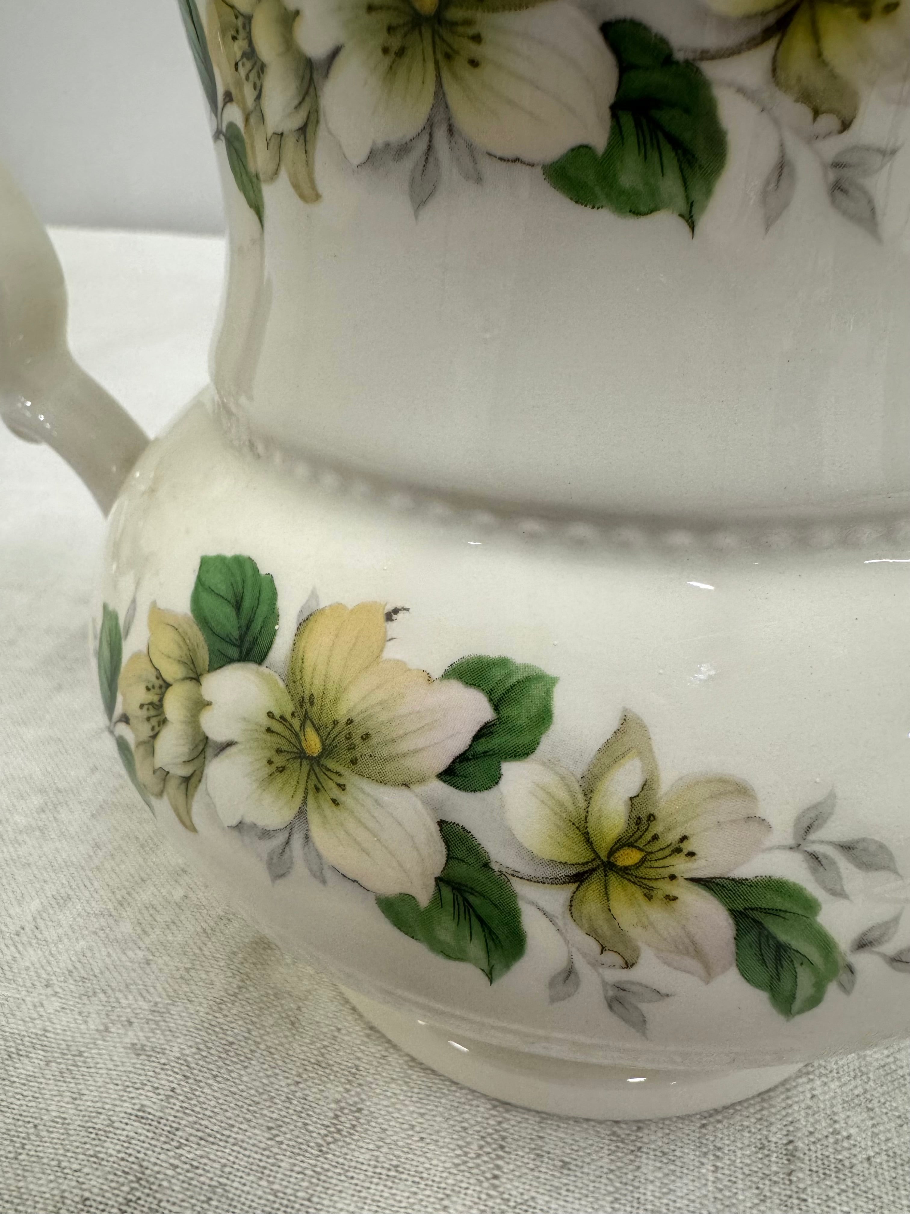 Vintage Dogwood 6" Porcelain Pitcher