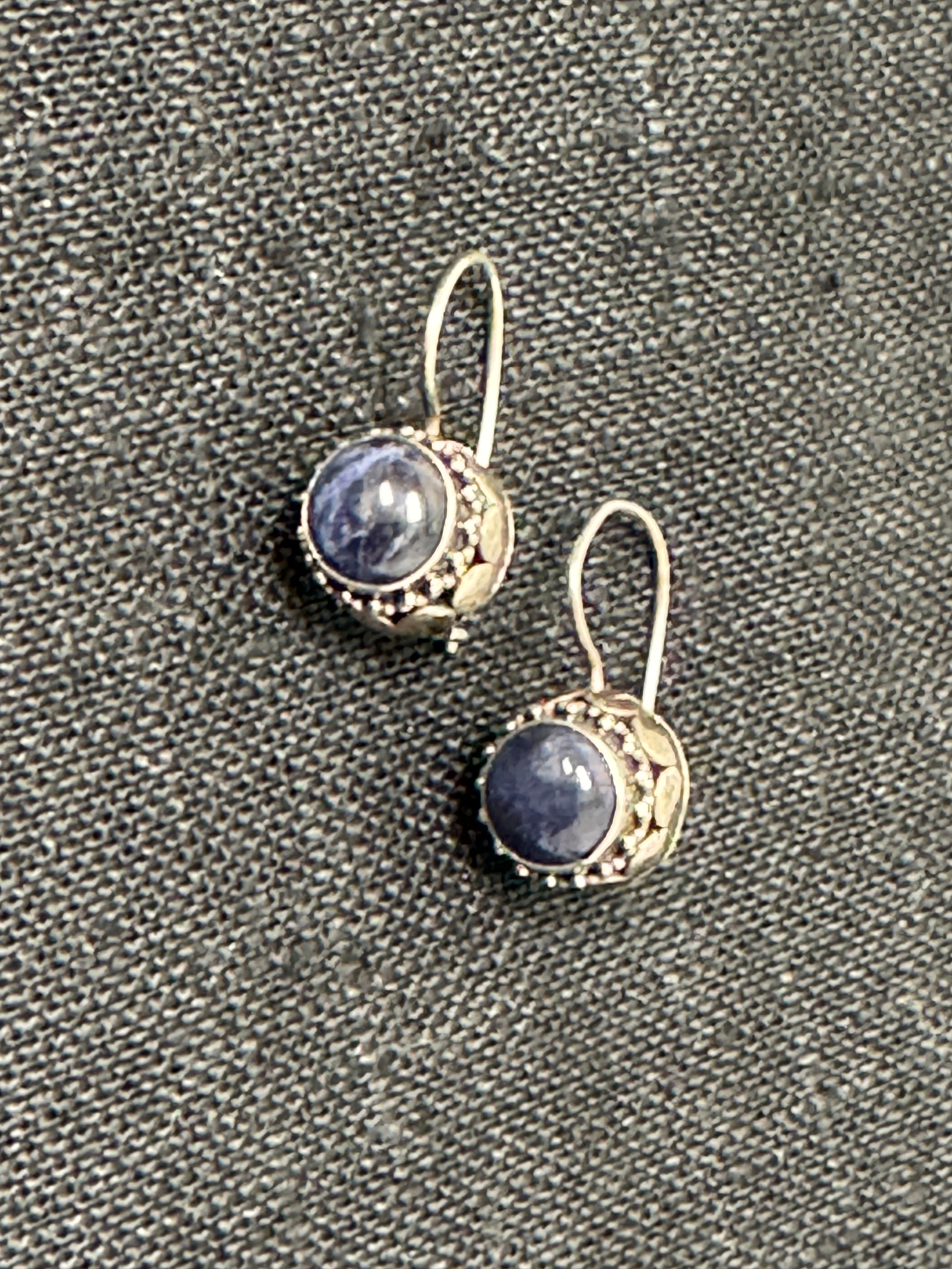 Sterling and Blue Sodalite Earrings