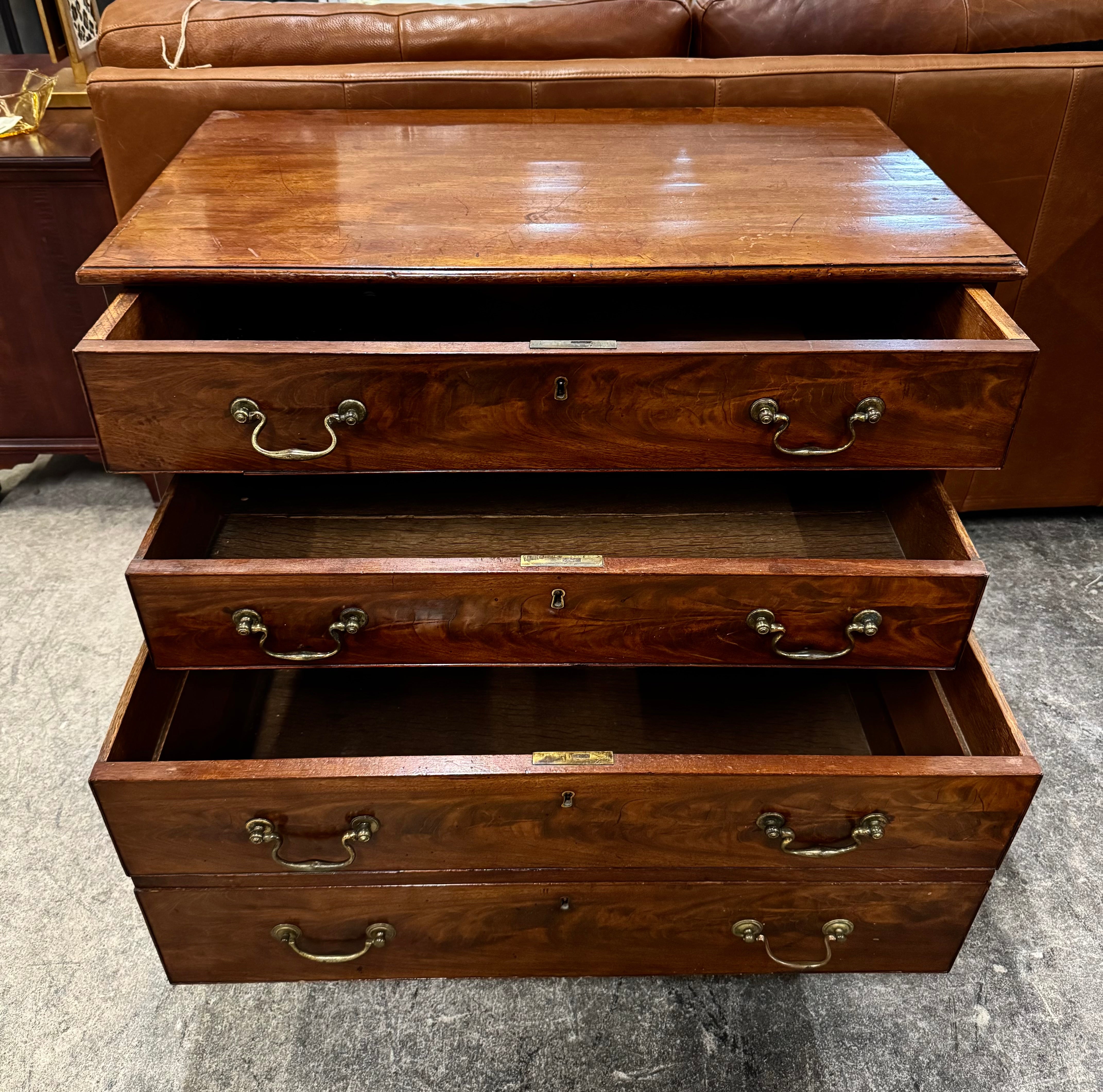 Antique Provincial Three-drawer Chest