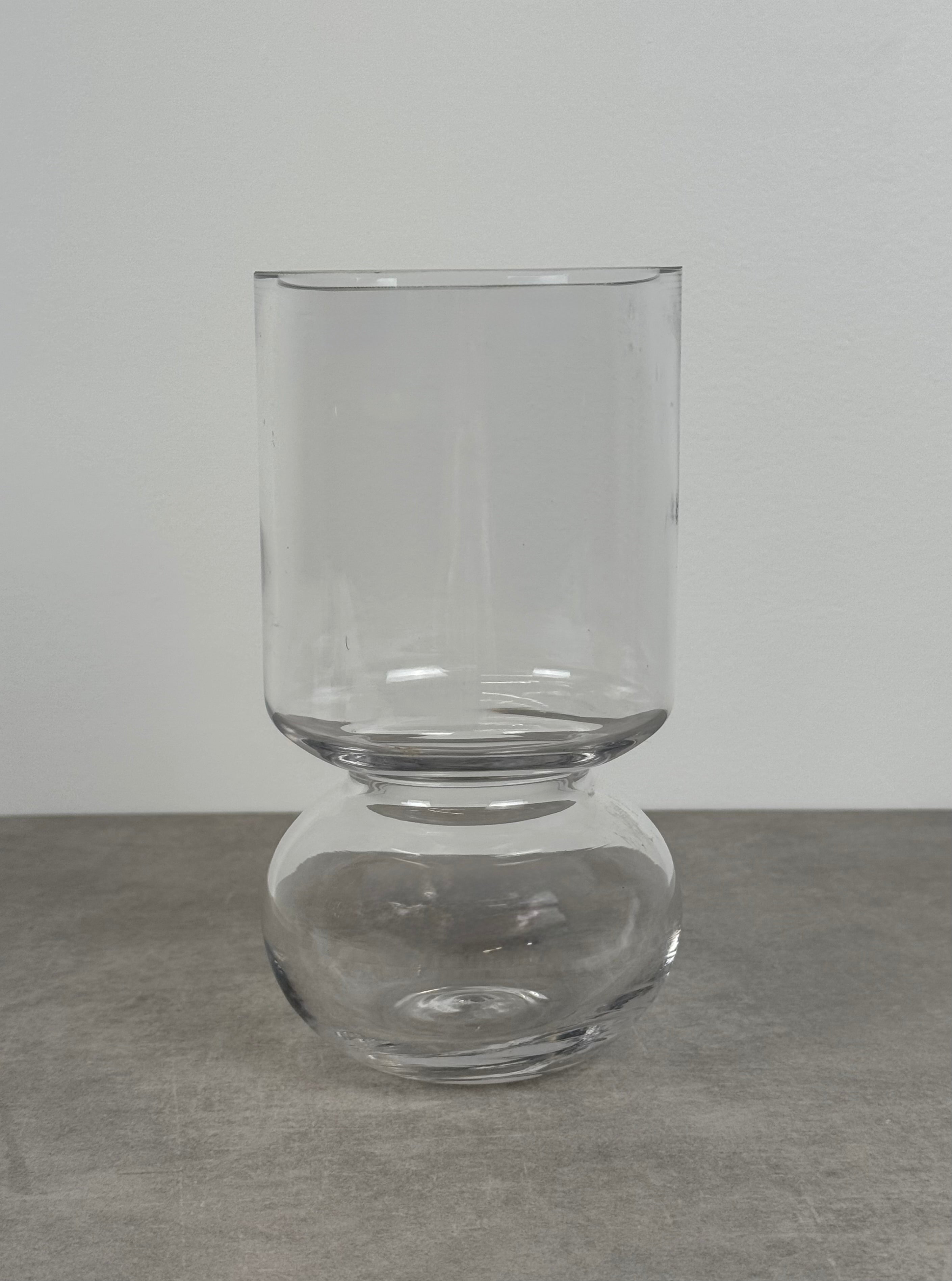 Clear Glass 8" Vase