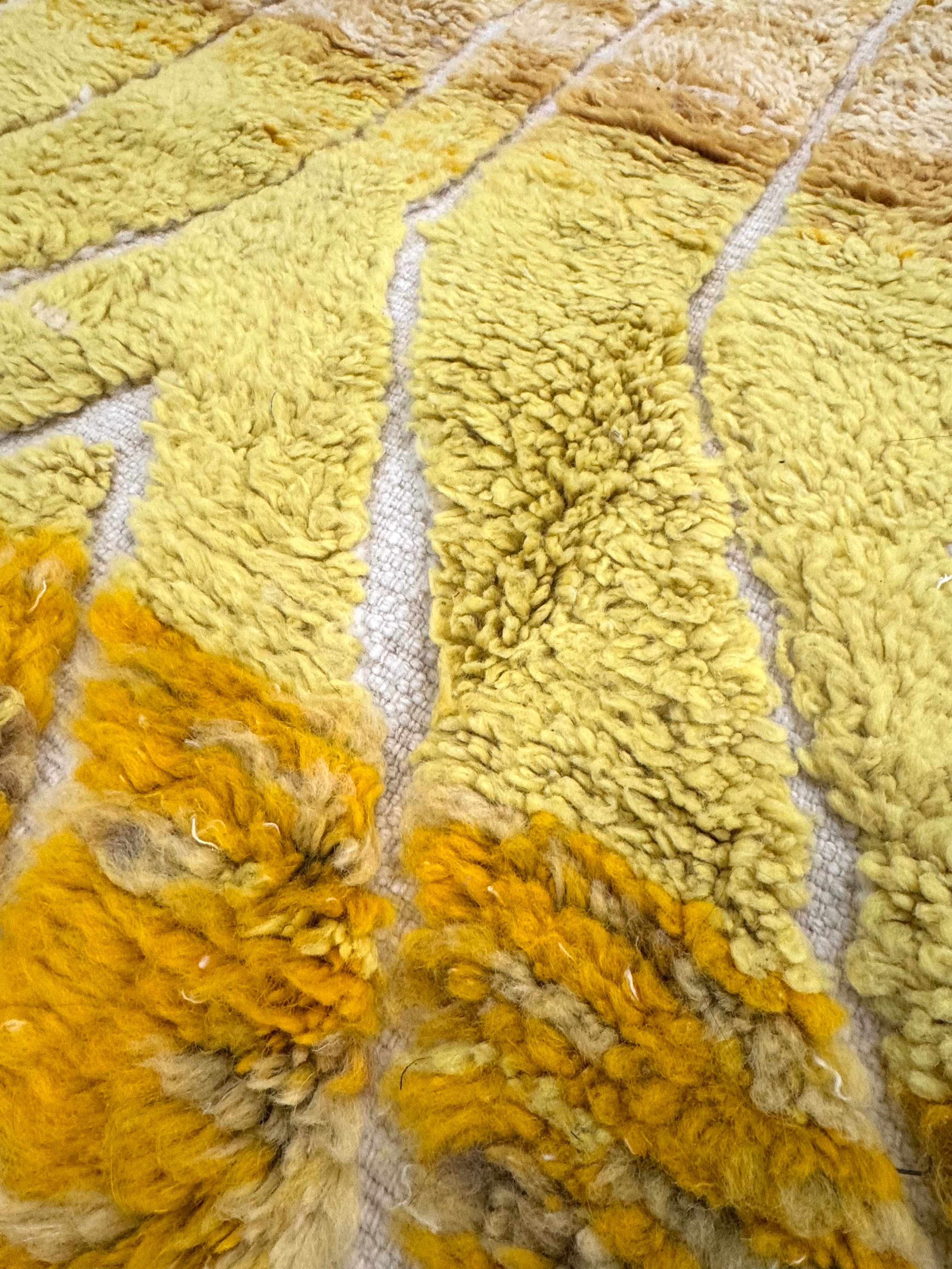 Moroccan Beni Ourain Yellow 41" x61" Rug