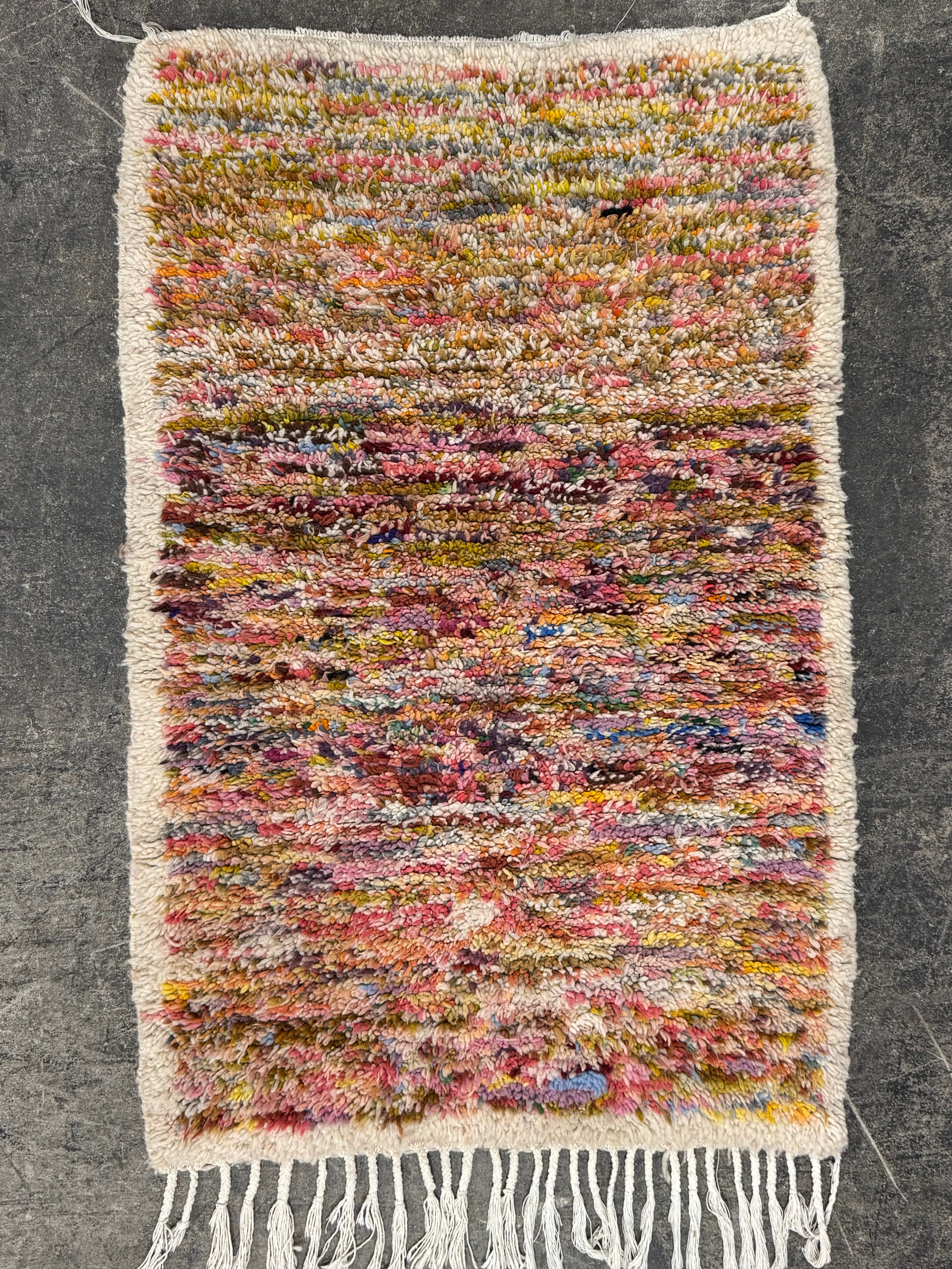 Morrocan Beni Ourain Multi-colour 32" x 51" Rug