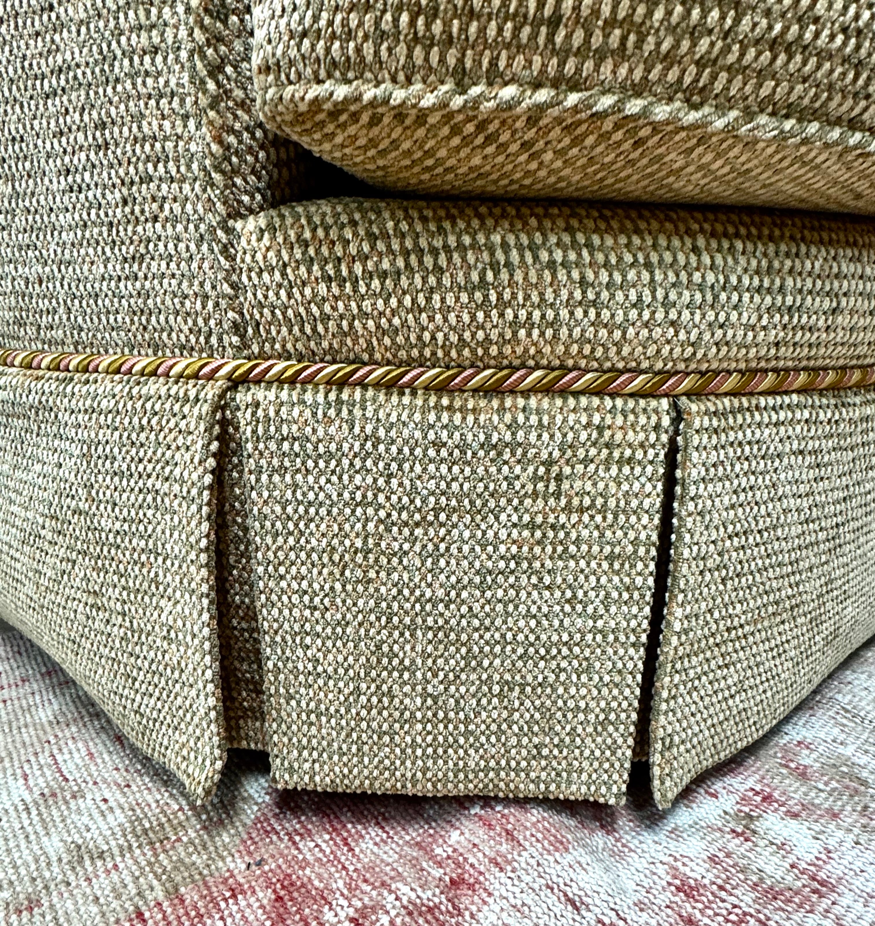 Custom Curved Tuxedo 83" Sofa