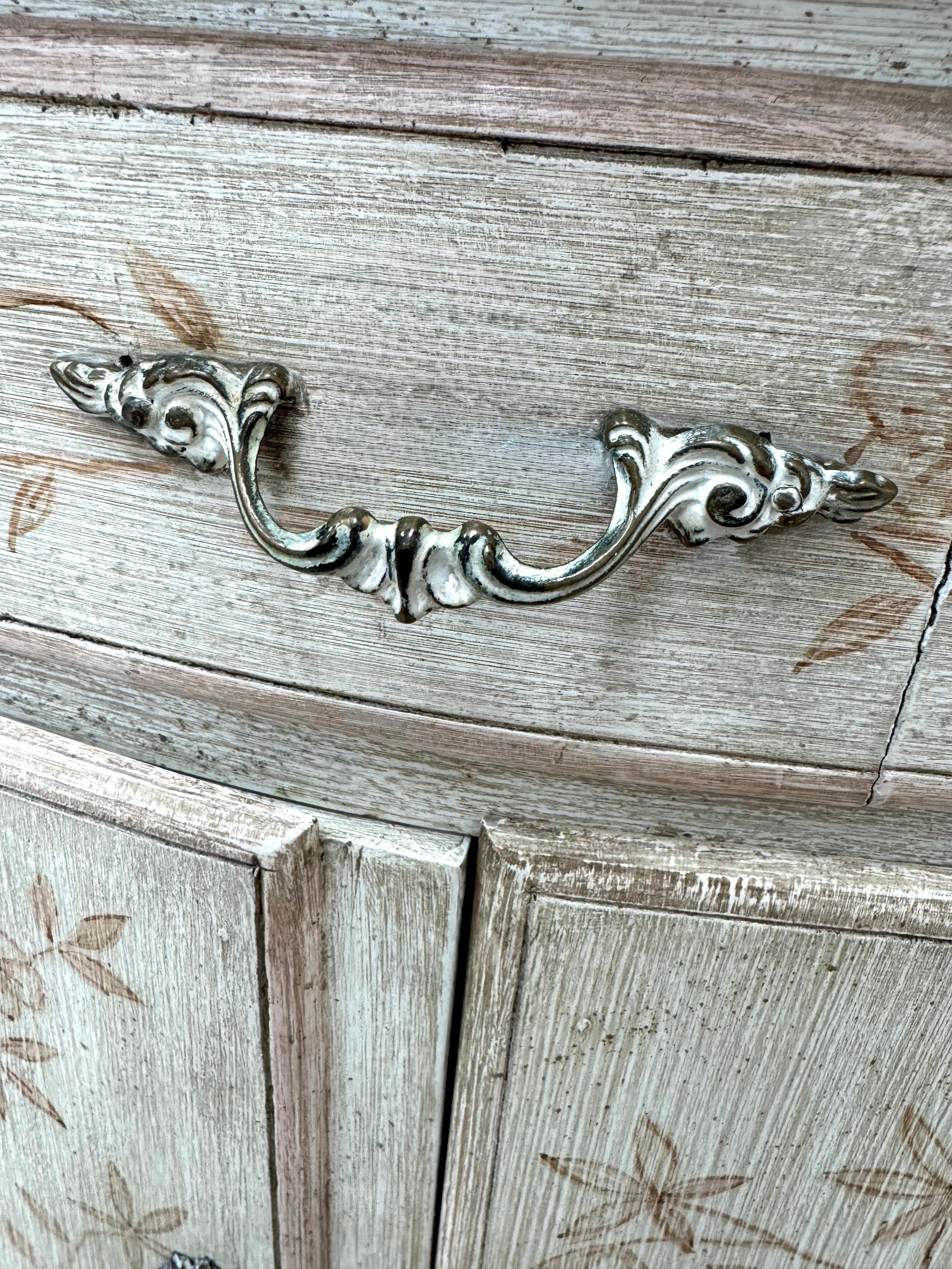 Vintage Petite Floral Bedside Table