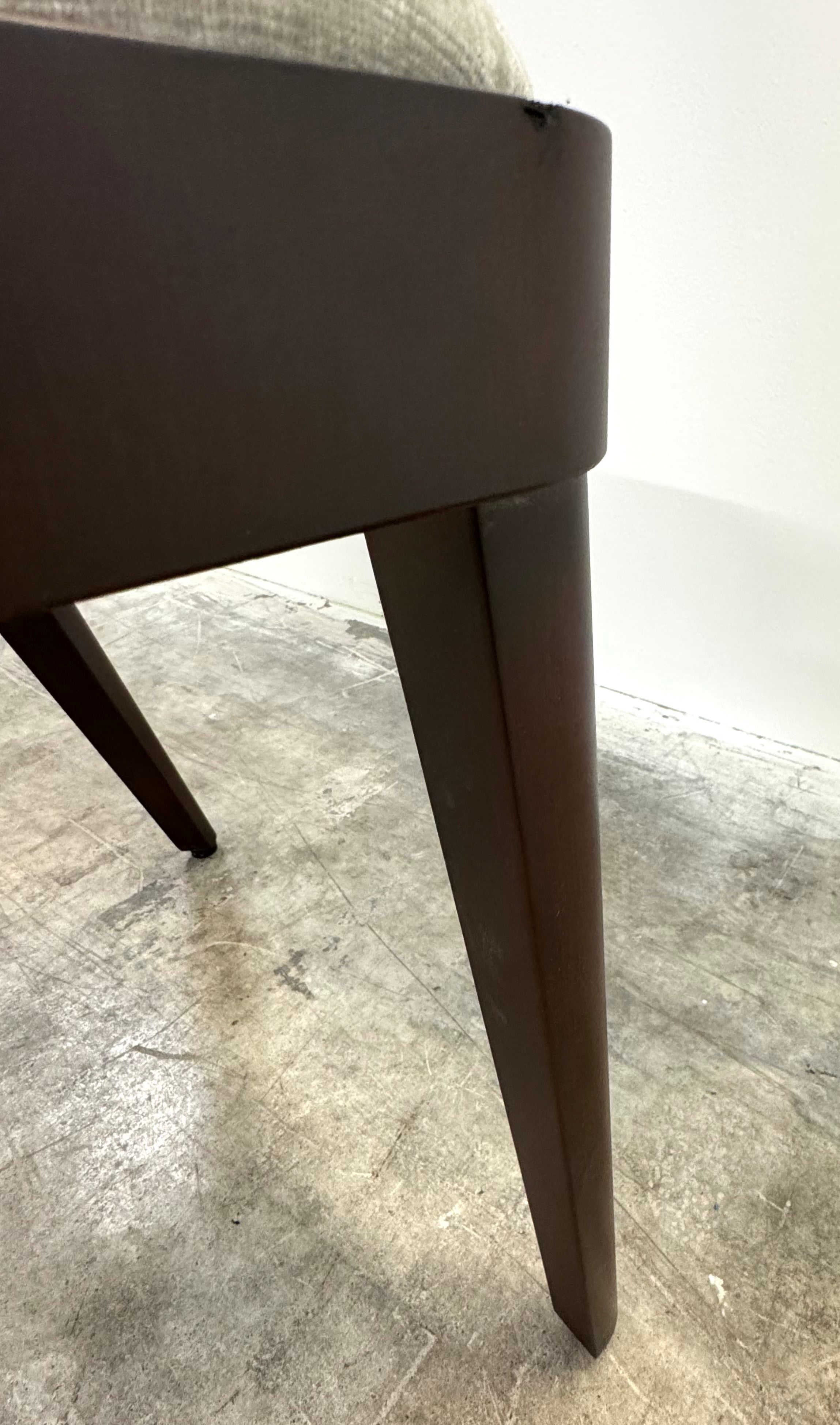 NEW! Light Gray Velvet Chair with Faux Leather Back