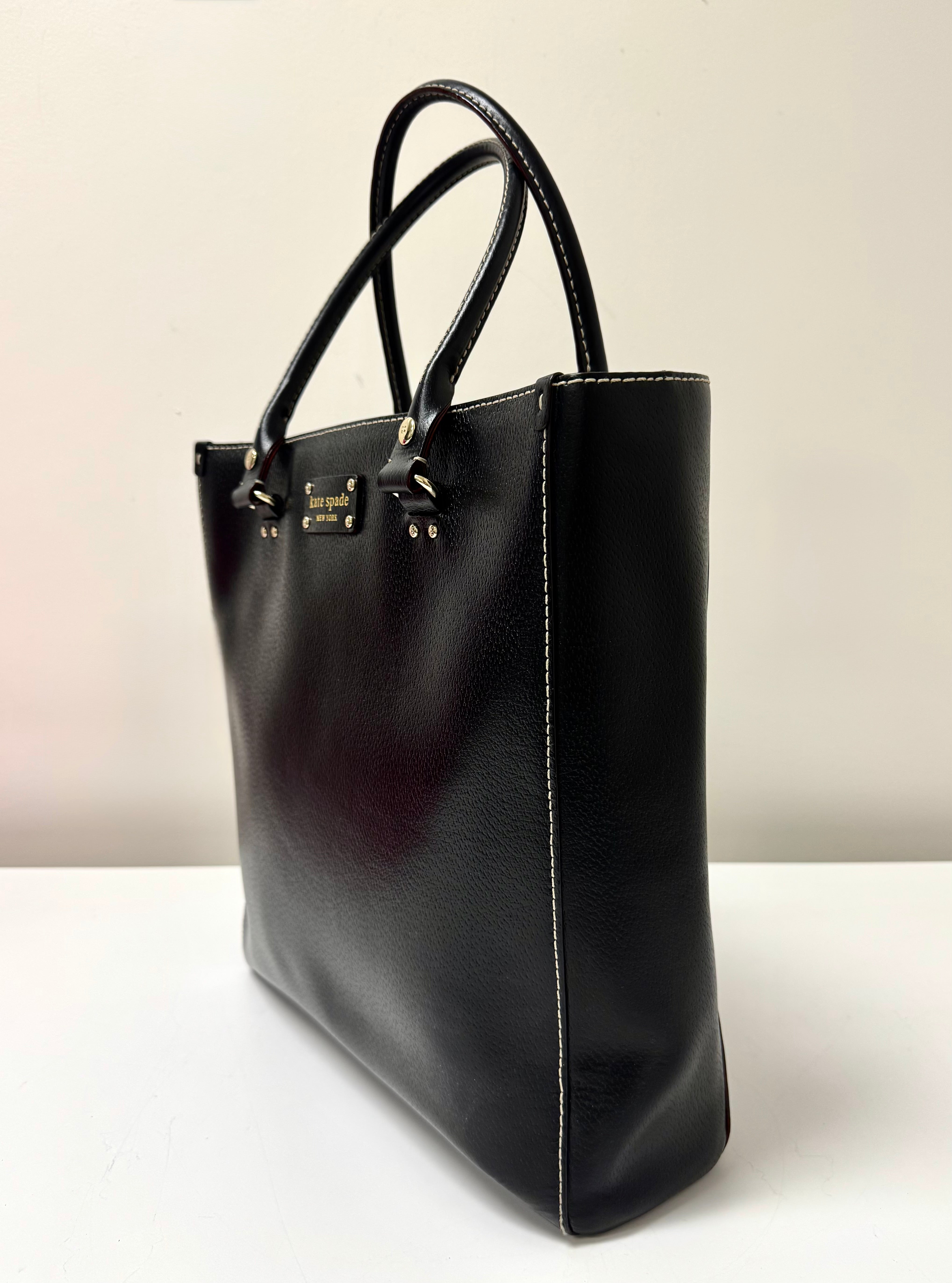 KATE SPADE 'Wellesley Quinn' Black Handbag