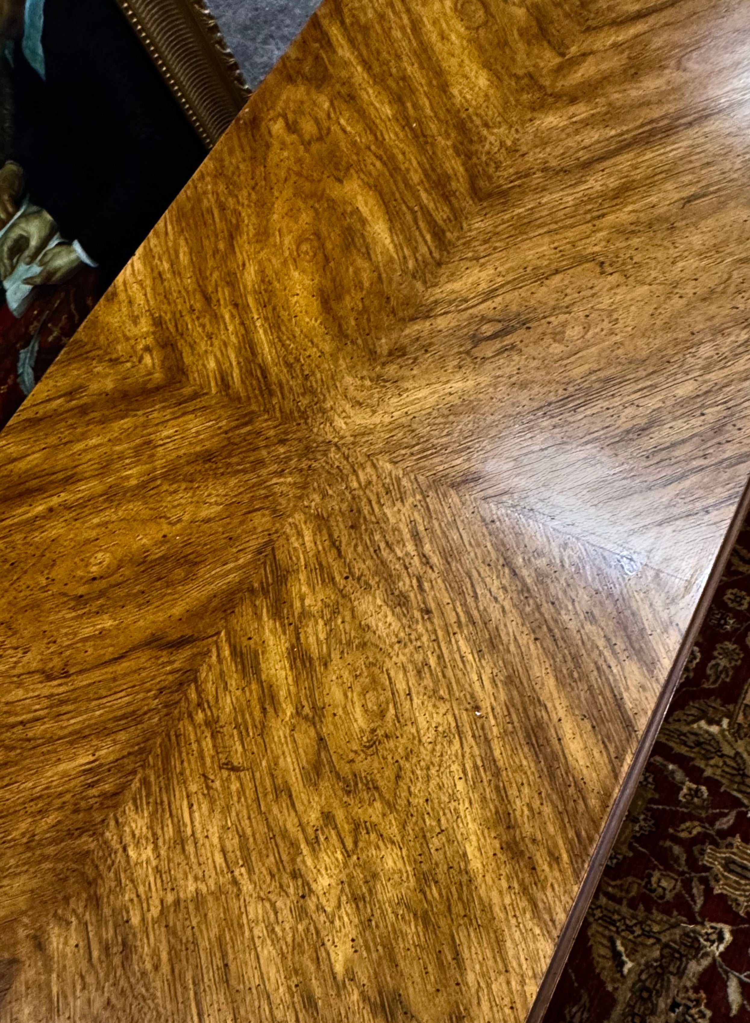 Antiqued Cream Dresser with Wood Top
