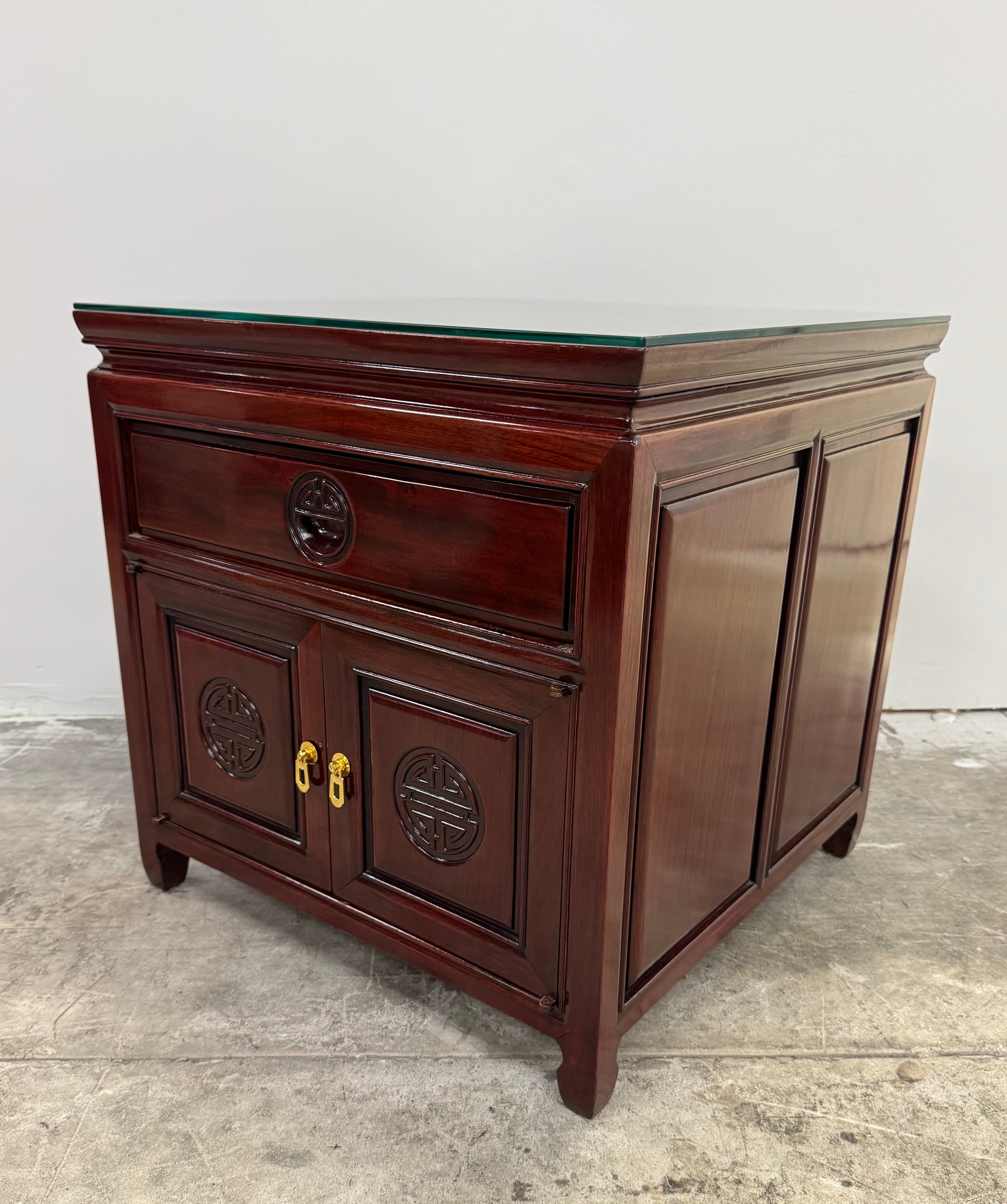 Asian-inspired Rosewood Side Table