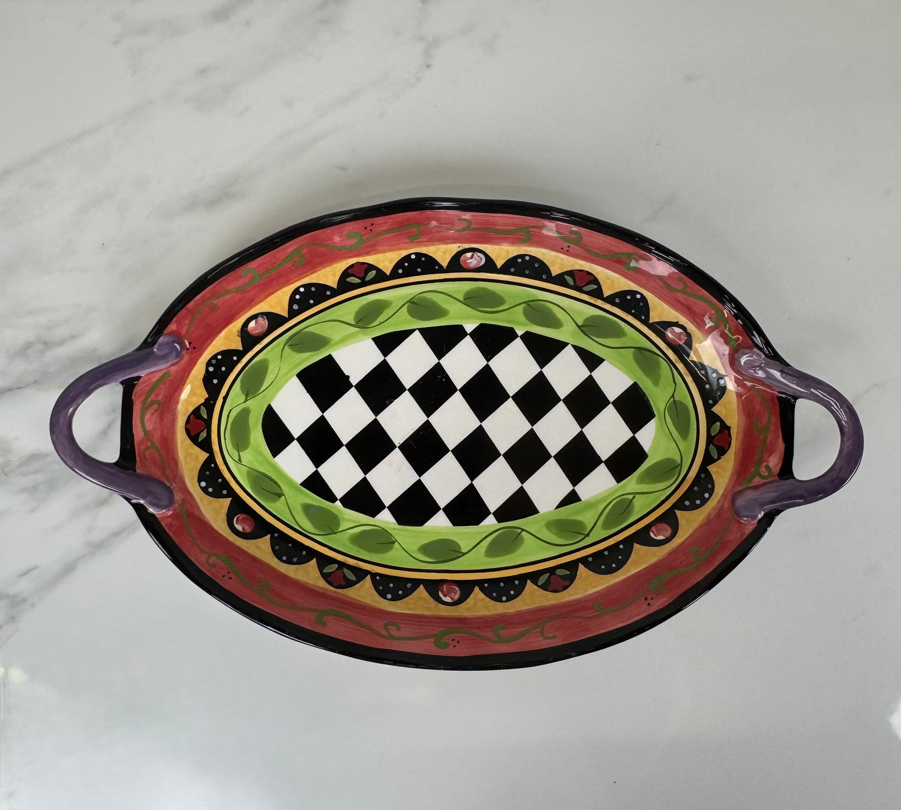 Checkerboard Serving Platter