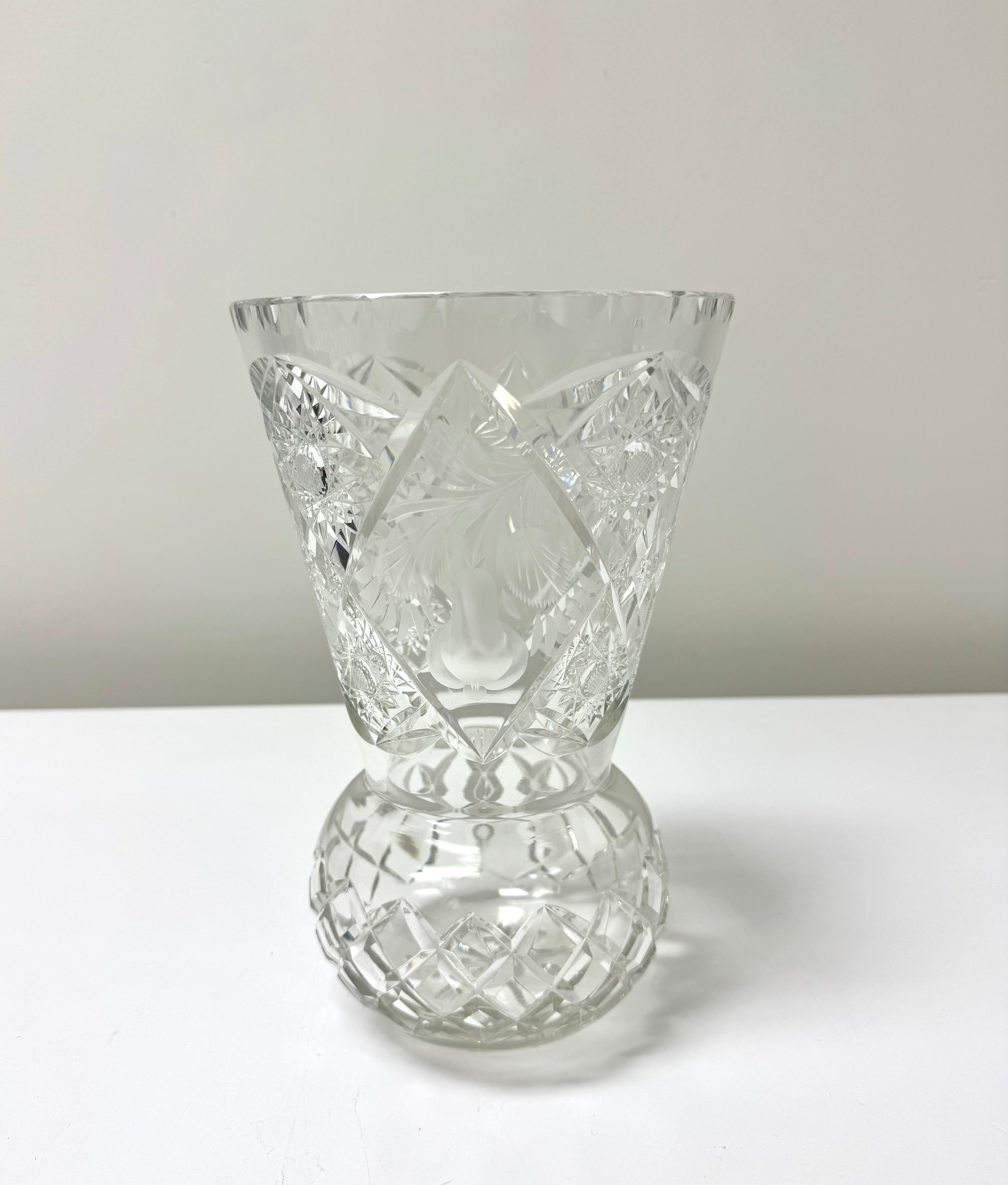 Vintage Cut Crystal Vase