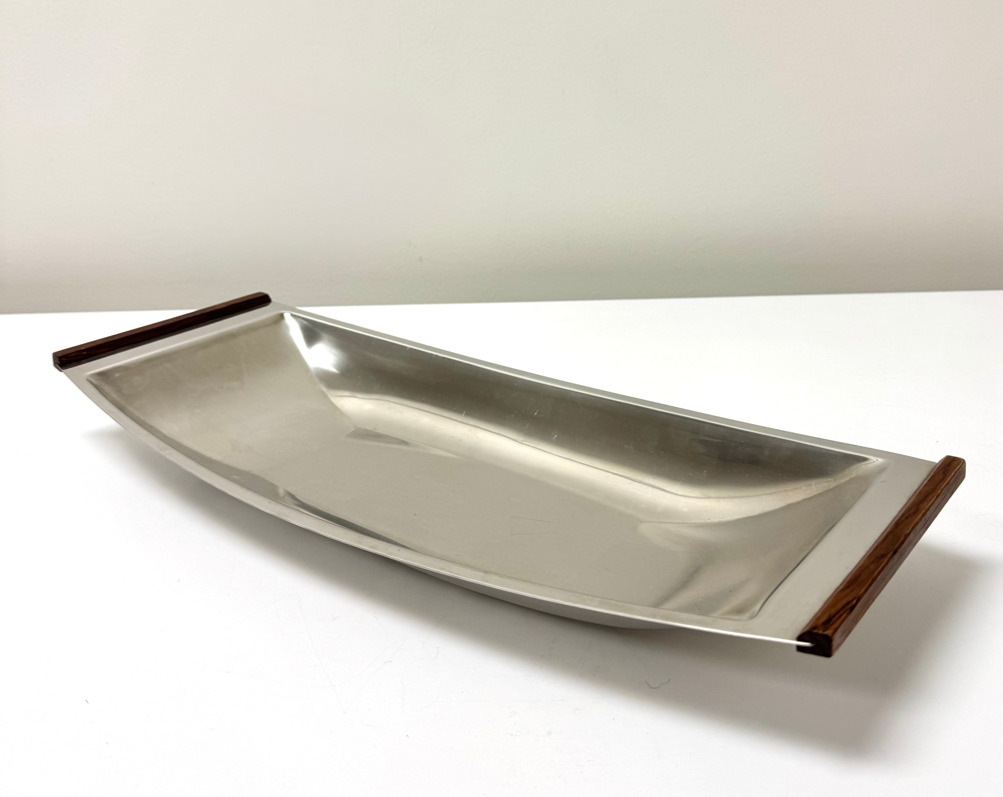 Vintage MCM LUNDTOFTE Serving Bowl with Rosewood Handles